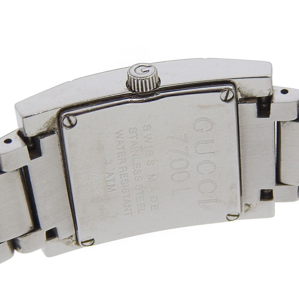 Gucci Gucci Gucci Stainless Steel Watch Metal Quartz 7700L DUTY FREE for USA Size ONE SIZE - 7 Thumbnail