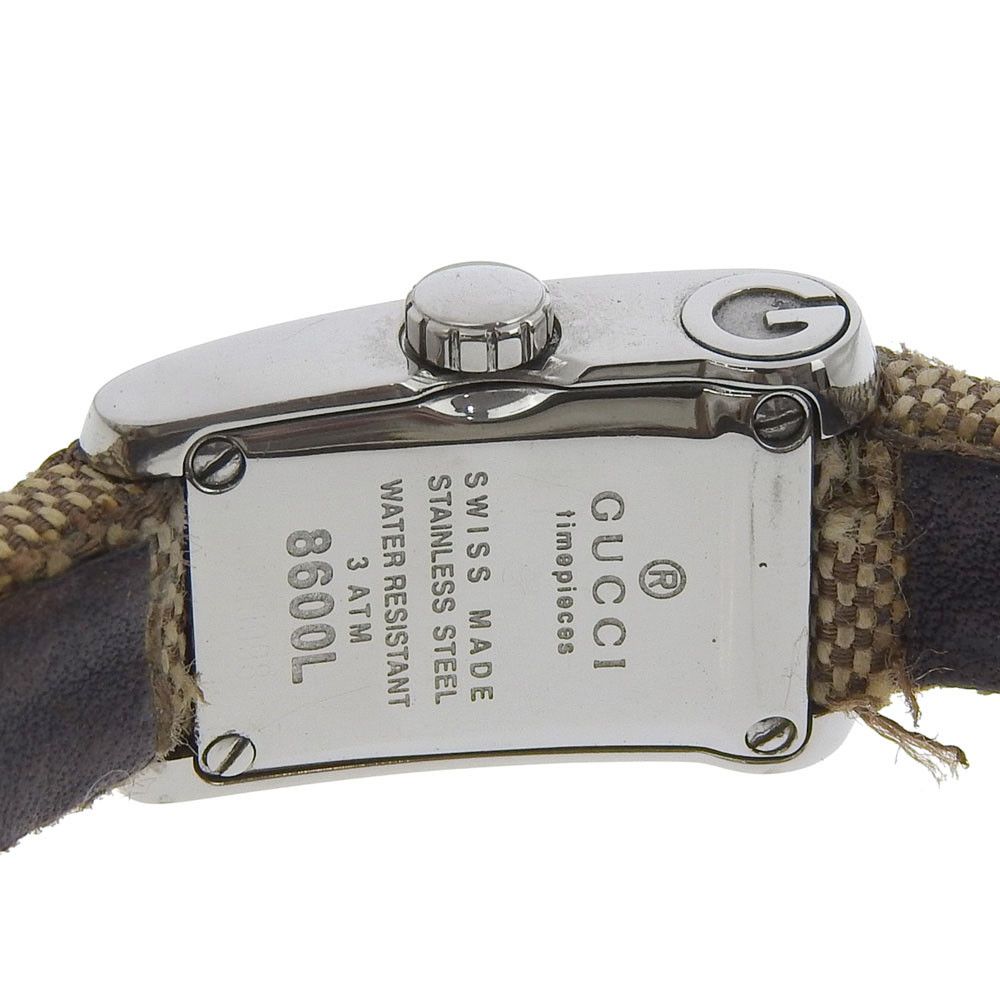 Gucci Gucci Gucci Stainless Steel Watch Metal Quartz 8600L DUTY FREE for USA Size ONE SIZE - 6 Thumbnail