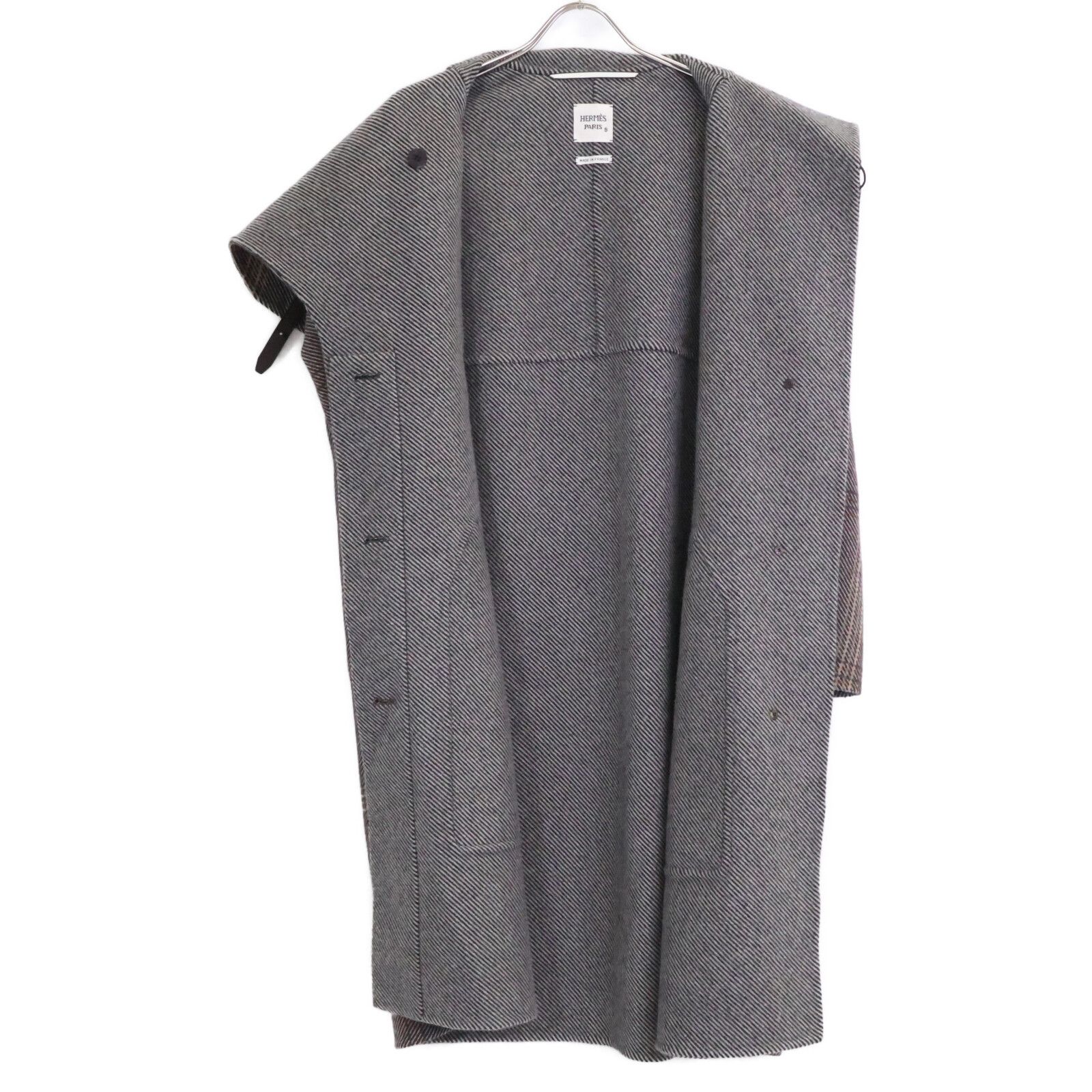 Hermes Hermes Hermes 100 Percent Cashmere Coat Textile Outerwear DUTY FREE for USA Size ONE SIZE - 4 Thumbnail