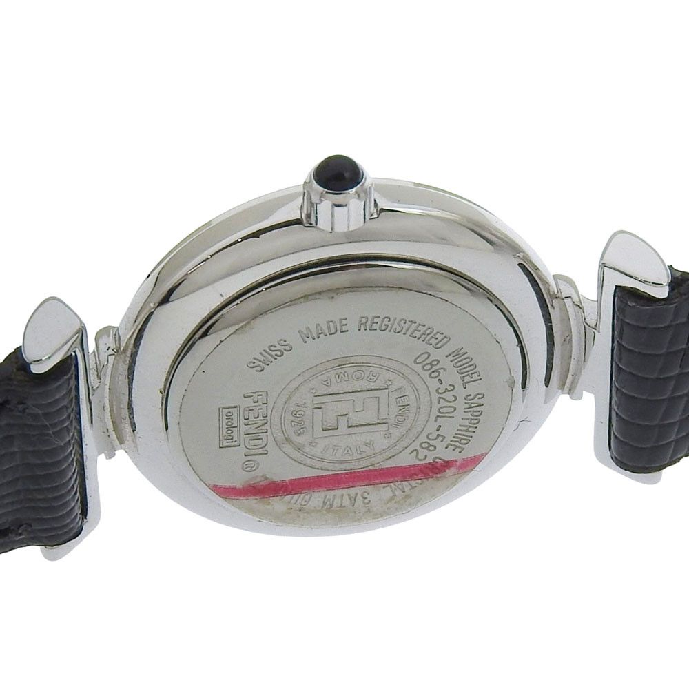 Fendi Fendi Fendi Stainless Steel Case Leather Strap Watch Metal Quartz 320L DUTY FREE for USA Size ONE SIZE - 5 Thumbnail