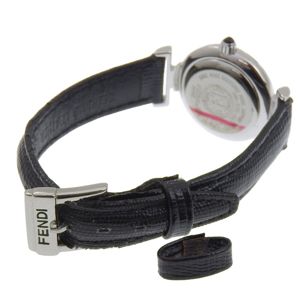 Fendi Fendi Fendi Stainless Steel Case Leather Strap Watch Metal Quartz 320L DUTY FREE for USA Size ONE SIZE - 4 Thumbnail