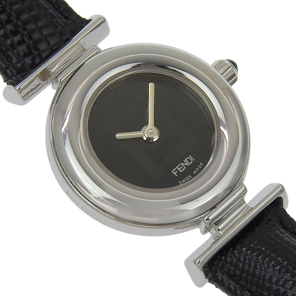Fendi Fendi Fendi Stainless Steel Case Leather Strap Watch Metal Quartz 320L DUTY FREE for USA Size ONE SIZE - 3 Thumbnail