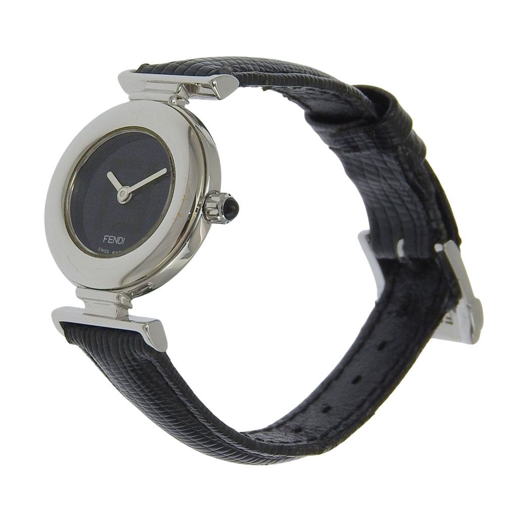 Fendi Fendi Fendi Stainless Steel Case Leather Strap Watch Metal Quartz 320L DUTY FREE for USA Size ONE SIZE - 2 Thumbnail