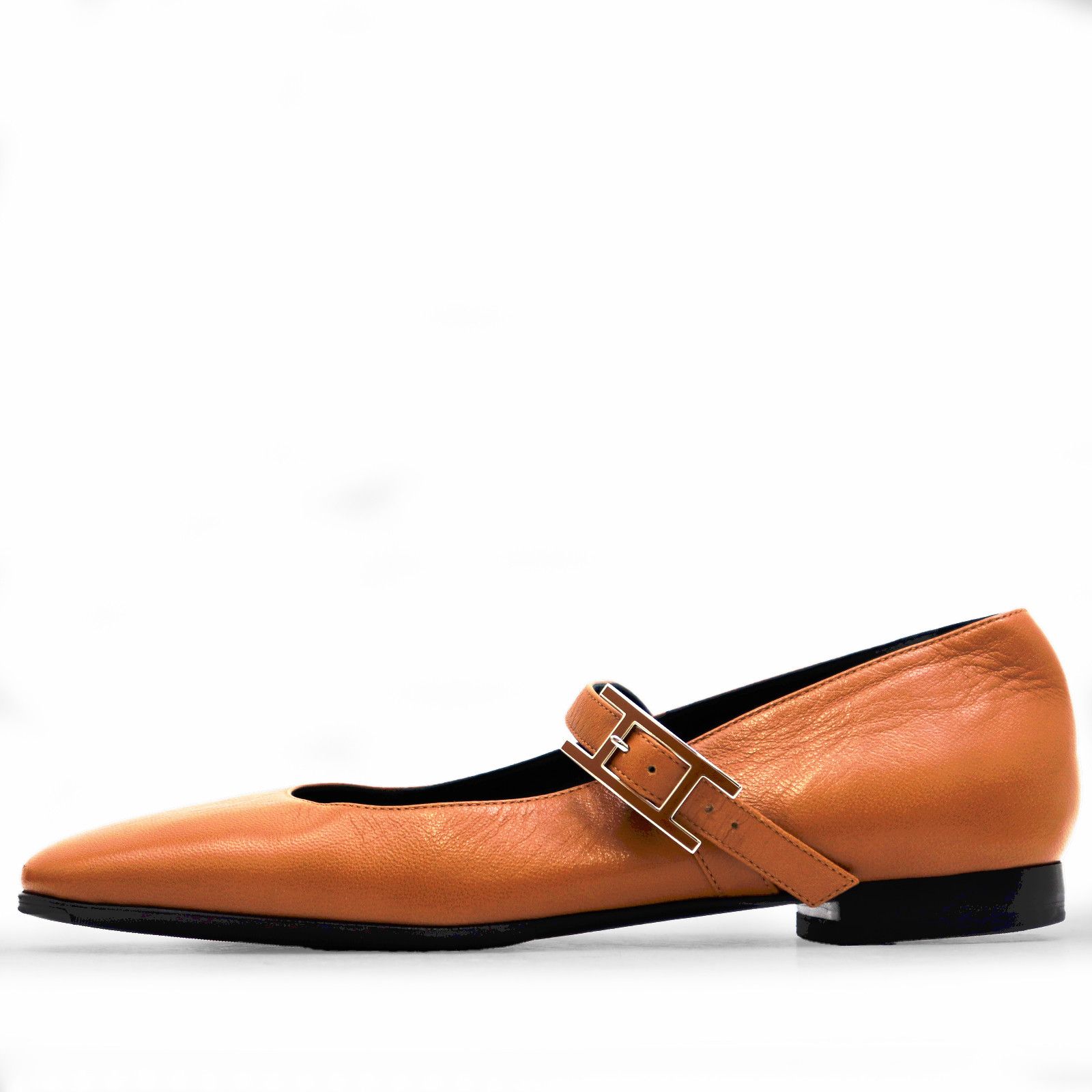 Hermes Hermes Hermes Jane Calfskin Ballet Flats Leather Shoes DUTY FREE for USA Size ONE SIZE - 5 Thumbnail