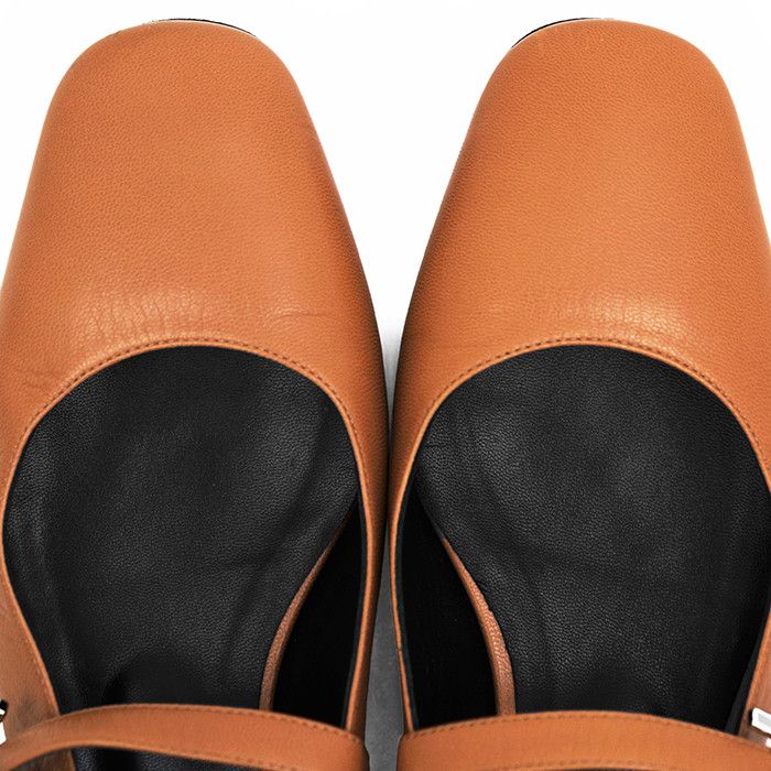Hermes Hermes Hermes Jane Calfskin Ballet Flats Leather Shoes DUTY FREE for USA Size ONE SIZE - 14 Thumbnail