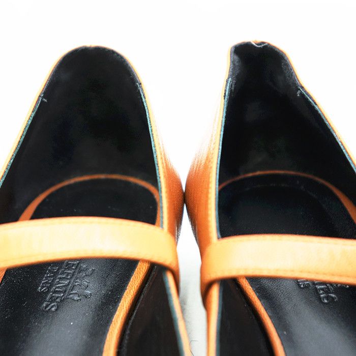 Hermes Hermes Hermes Jane Calfskin Ballet Flats Leather Shoes DUTY FREE for USA Size ONE SIZE - 7 Thumbnail