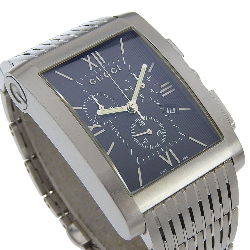 Gucci Gucci Gucci G Metro Stainless Steel Chronograph Metal Quartz 8600M DUTY FREE for USA Size ONE SIZE - 3 Thumbnail