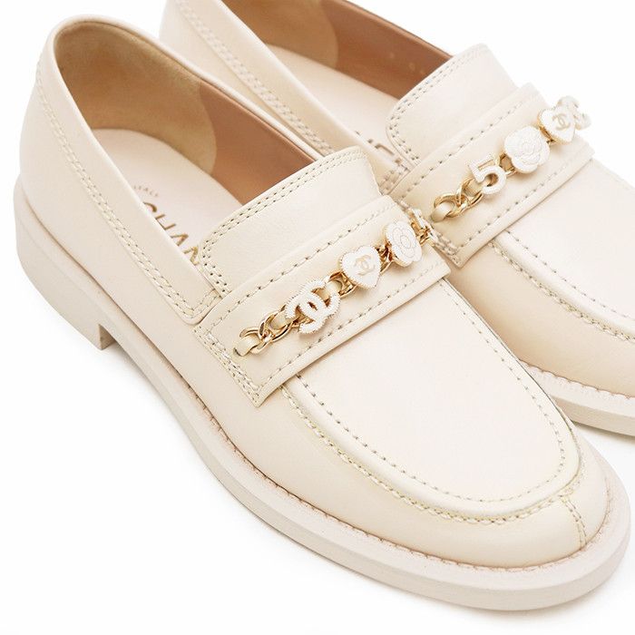Chanel Chanel Chanel Charm Leather Loafers Leather Shoes G45785 DUTY FREE for USA Size ONE SIZE - 11 Thumbnail