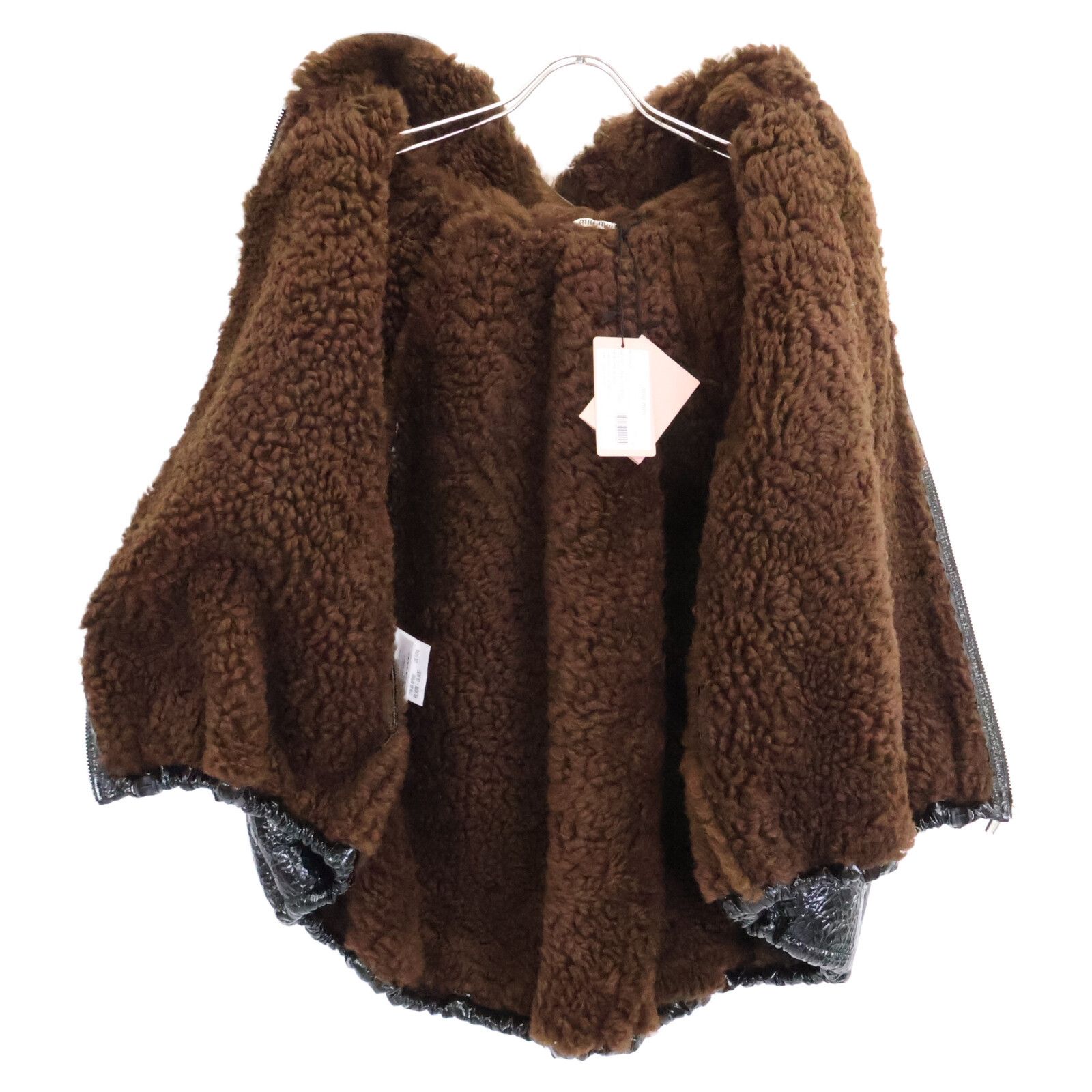 Miu Miu Miu Miu Miu Miu Sheepskin Cape Jacket Leather Outerwear MPV697 DUTY FREE for USA Size ONE SIZE - 4 Thumbnail