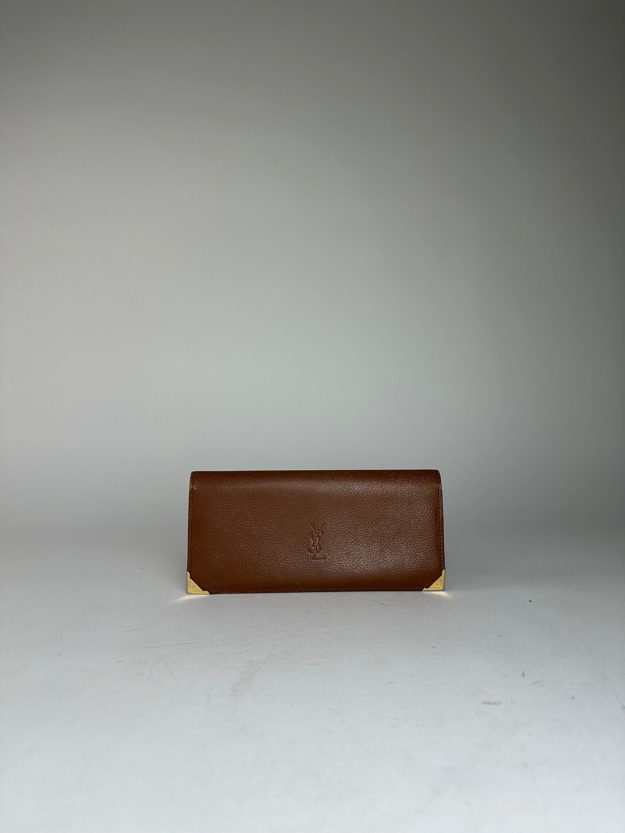 Other Vintage YSL Leather Card Holder ID Holder Brown Size ONE SIZE - 12 Thumbnail