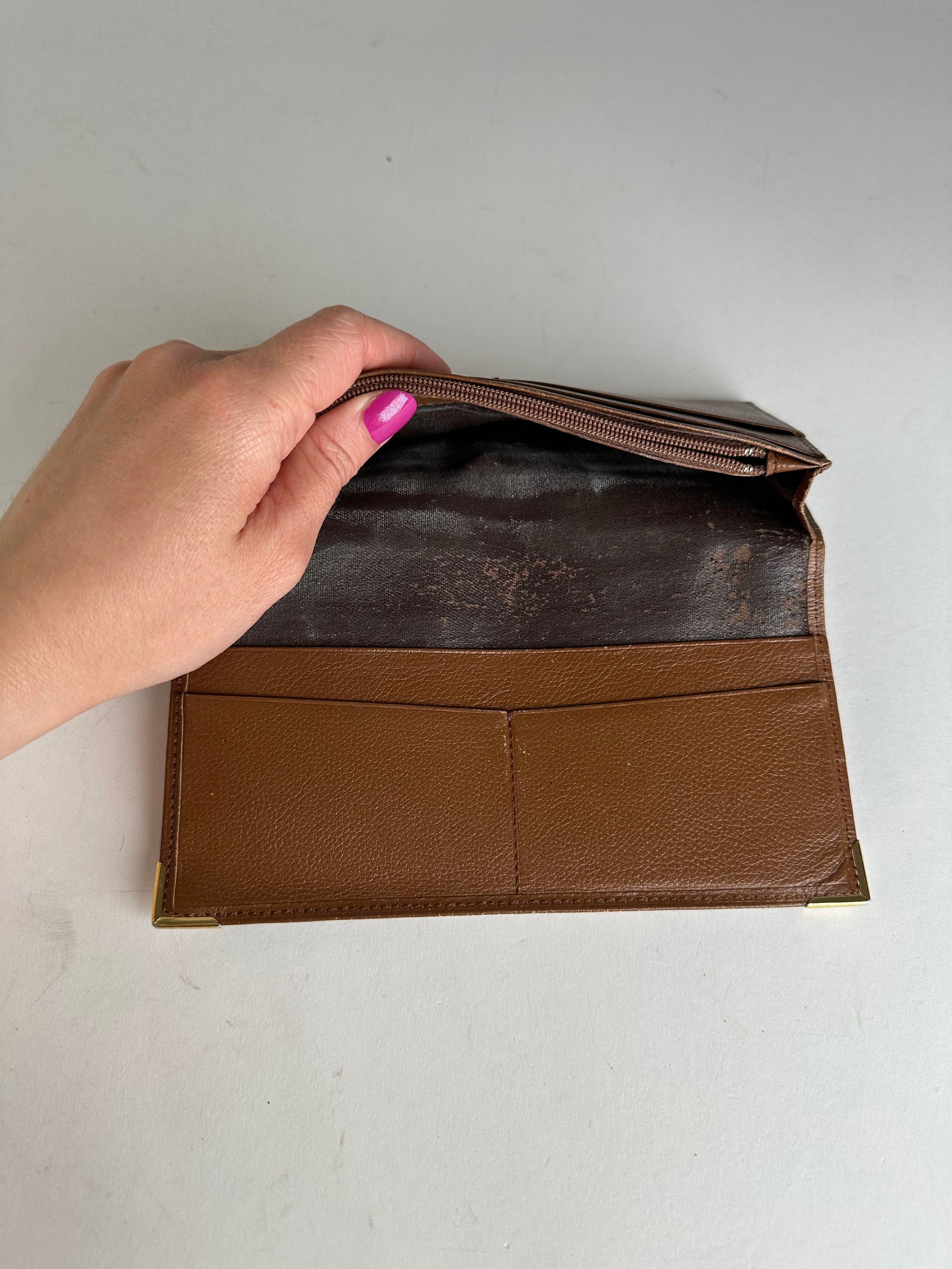 Other Vintage YSL Leather Card Holder ID Holder Brown Size ONE SIZE - 6 Thumbnail