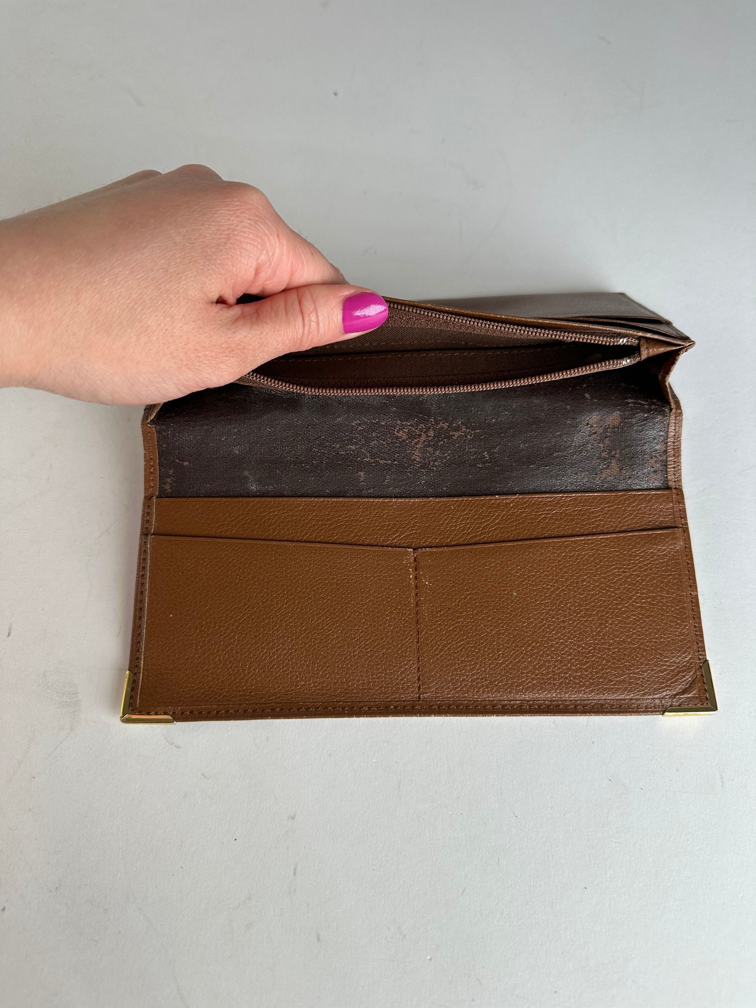 Other Vintage YSL Leather Card Holder ID Holder Brown Size ONE SIZE - 5 Thumbnail