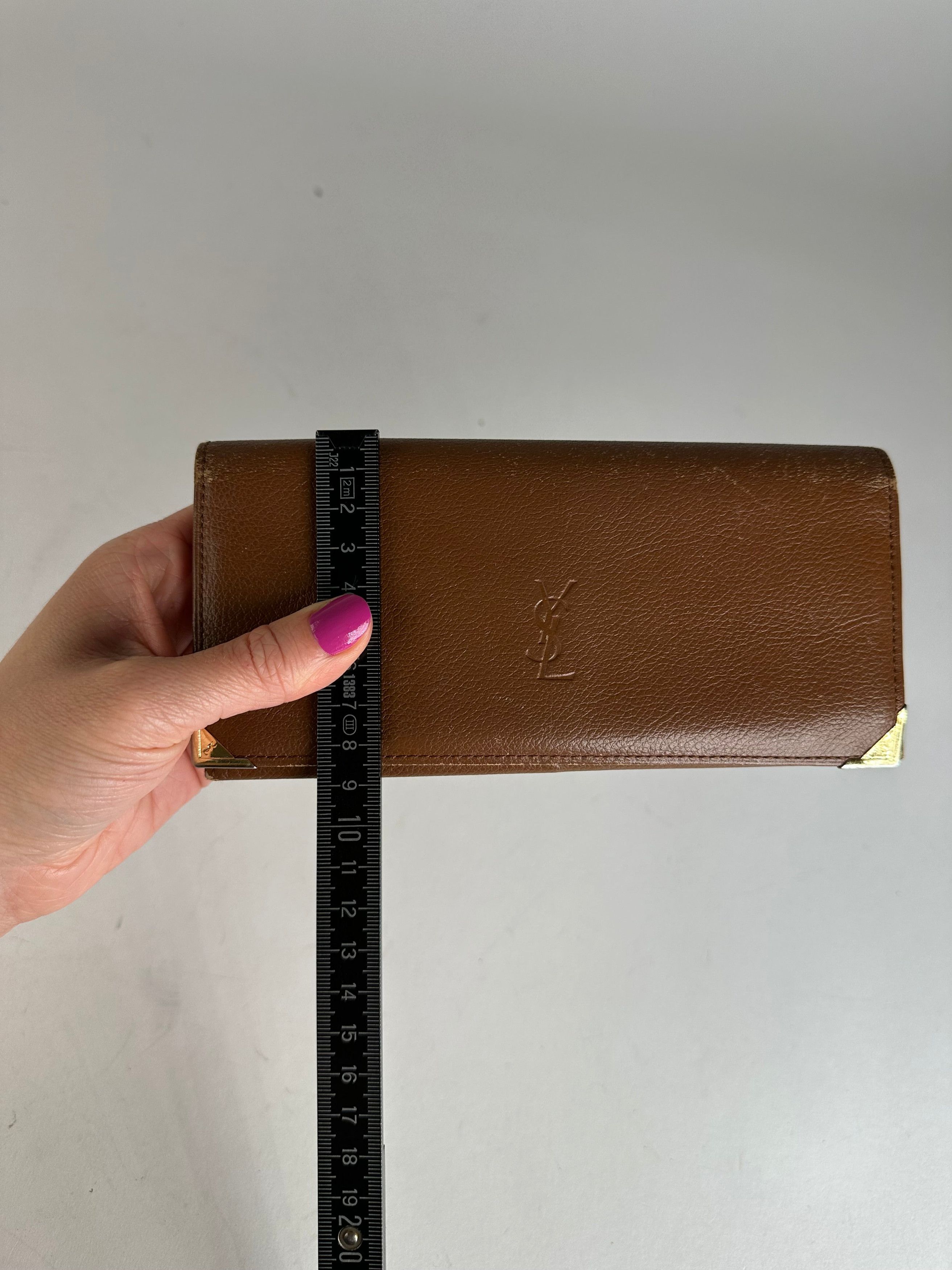Other Vintage YSL Leather Card Holder ID Holder Brown Size ONE SIZE - 11 Thumbnail