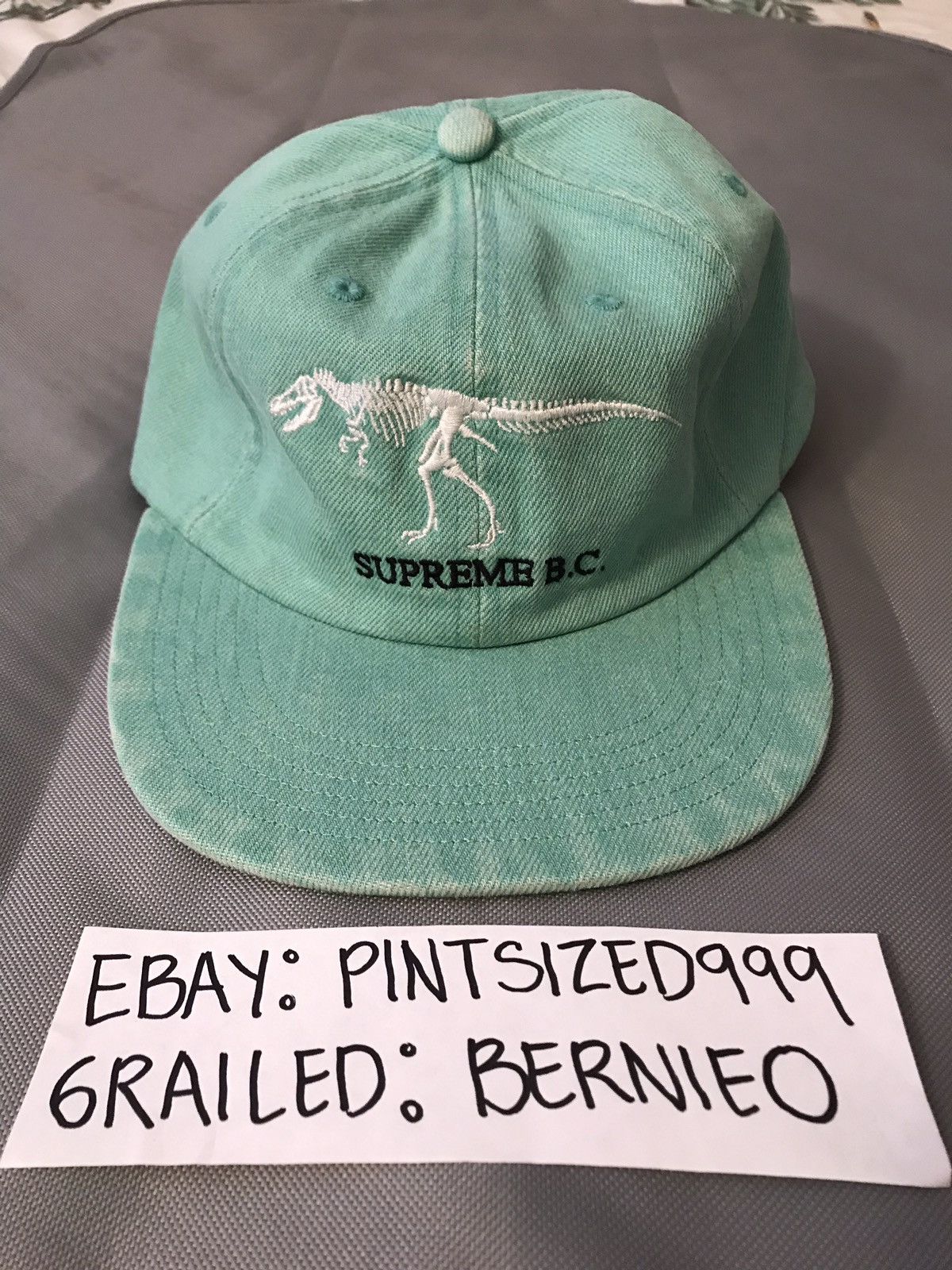 Supreme Supreme B.C. Dinosaur T Rex 6 Panel Hat Green FW18 Grailed