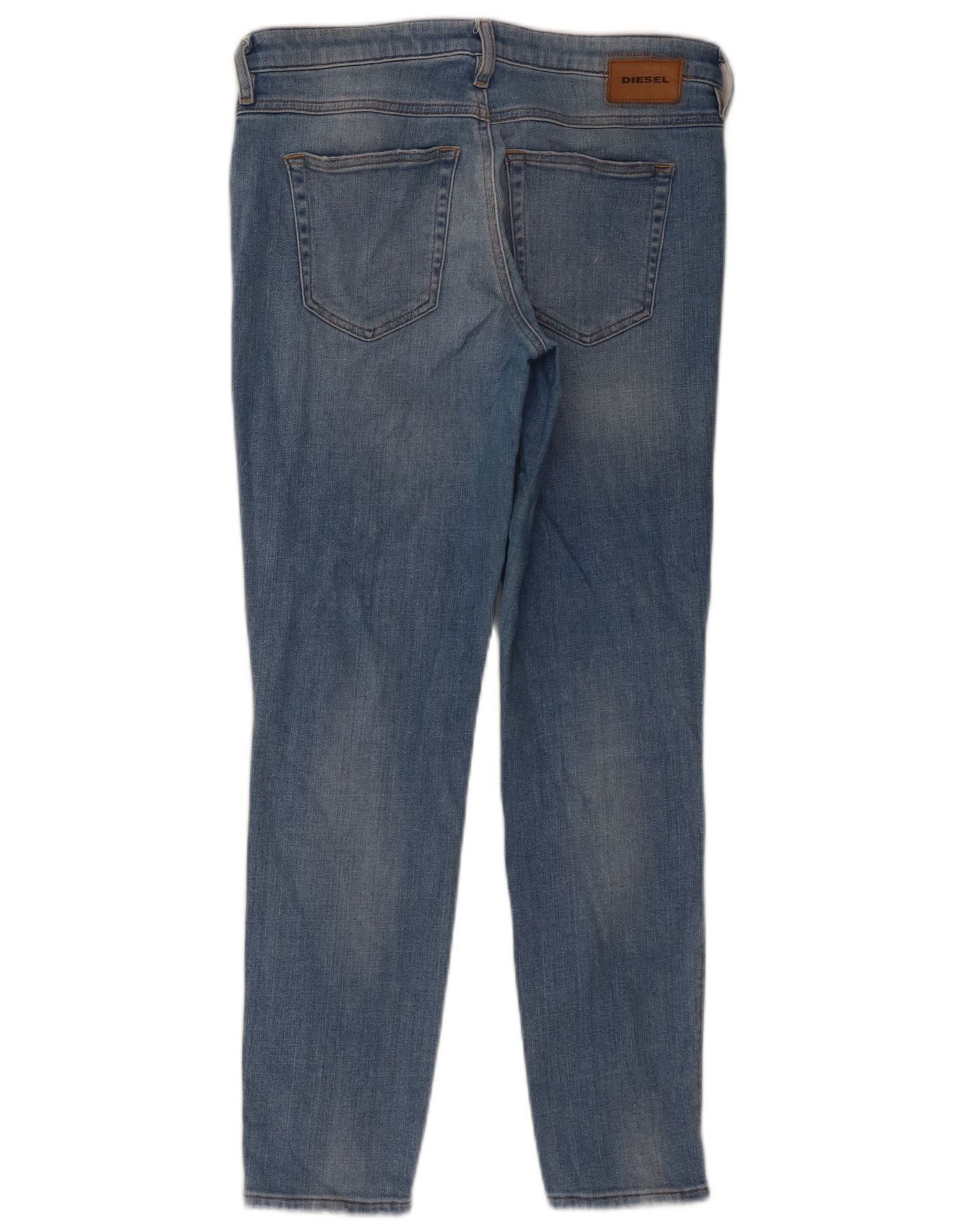 Diesel Womens Babhila Slim Skinny Jeans W29 L28 Blue Cotton Size 42" / US 20 - 2 Thumbnail