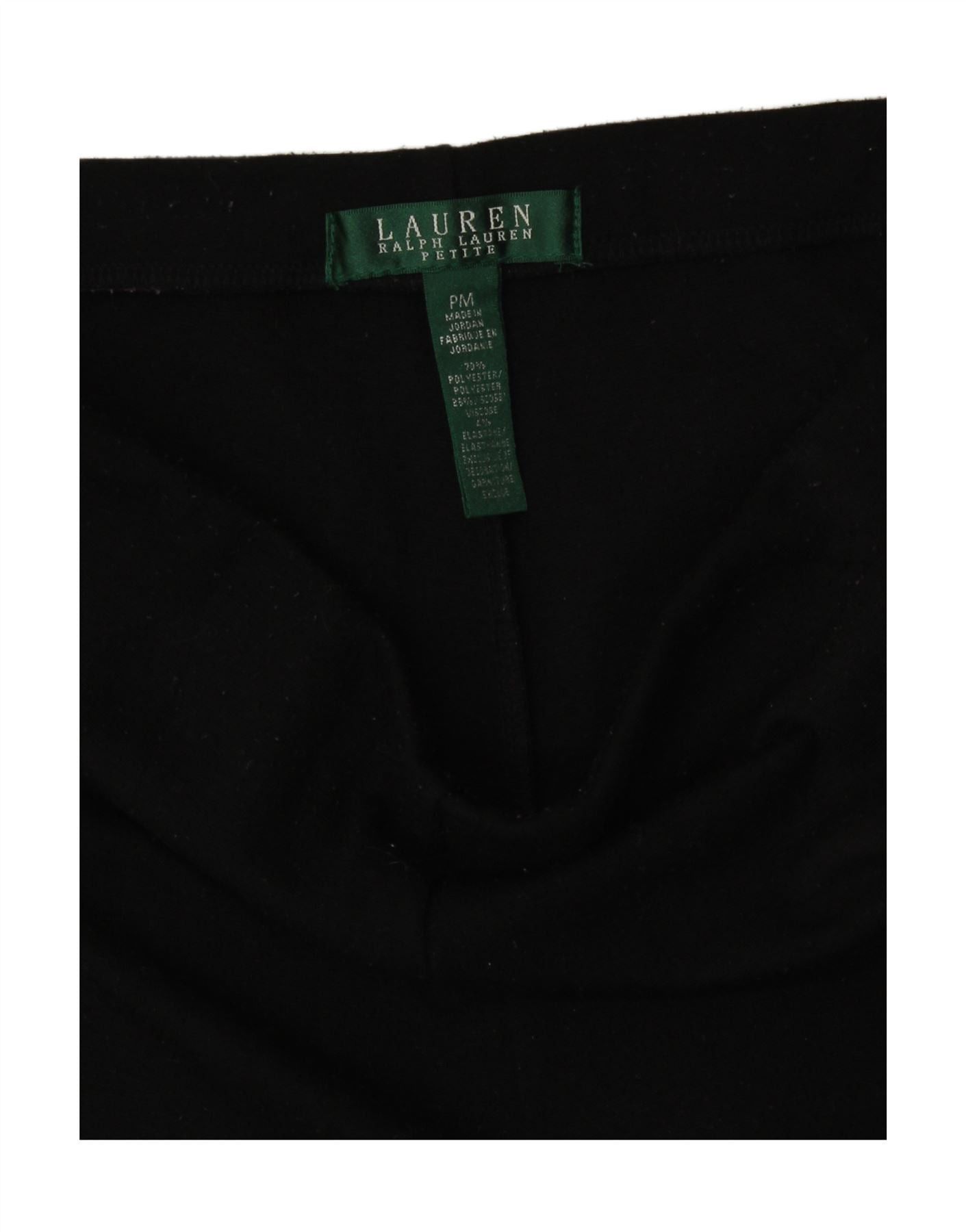 Ralph Lauren Womens Petite Skinny Casual Trousers Medium W30 L29 Black Size 30" / US 8 / IT 44 - 3 Thumbnail