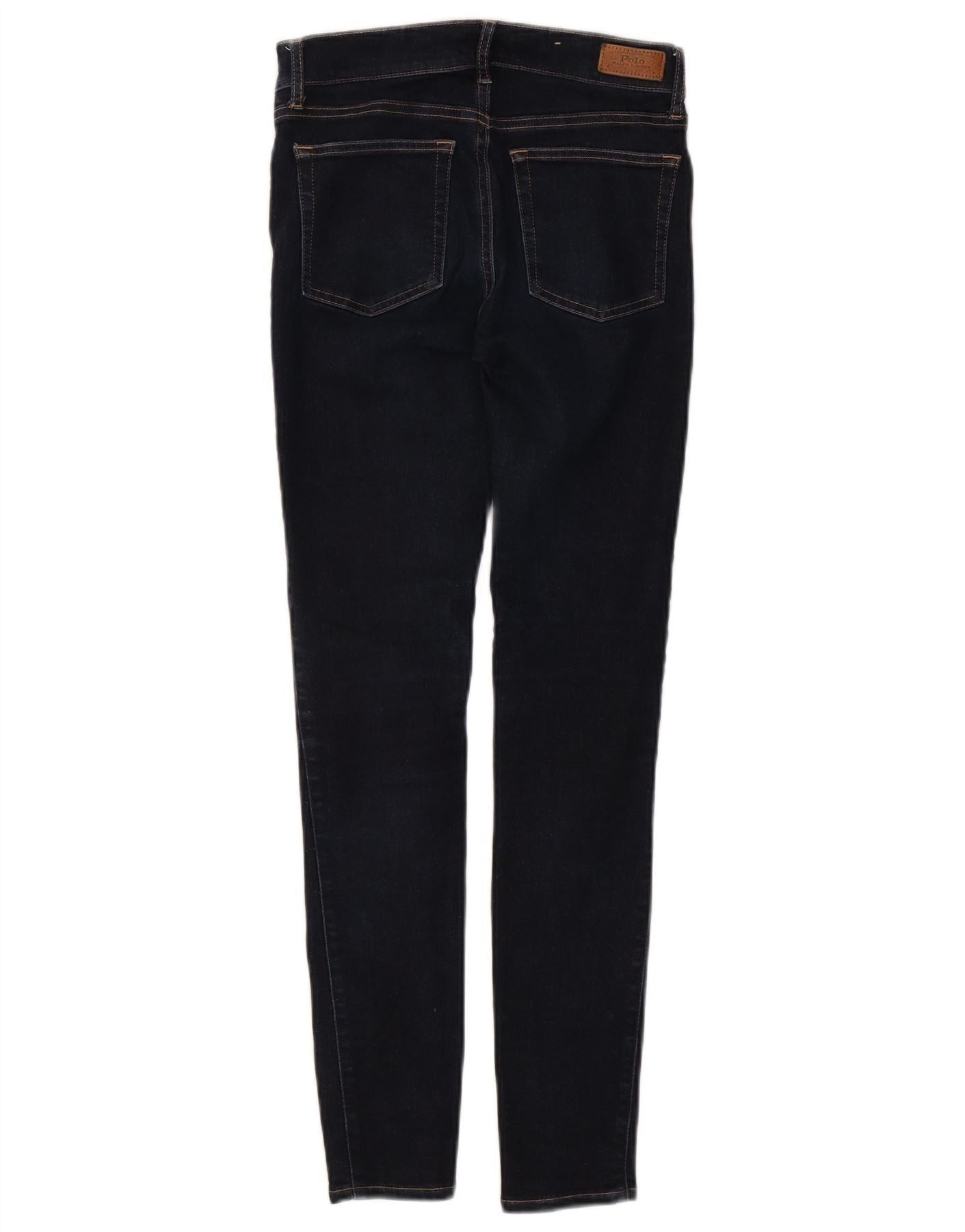 Polo Ralph Lauren Womens Tompkins Super Skinny Jeans W27 L28 Navy Blue Size 27" / US 4 / IT 40 - 2 Thumbnail