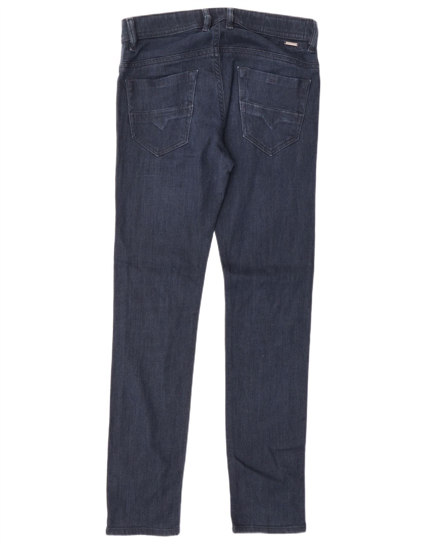 Diesel Womens Thommer Slim Skinny Jeans W29 L32 Navy Blue Cotton Size 42" / US 20 - 2 Thumbnail