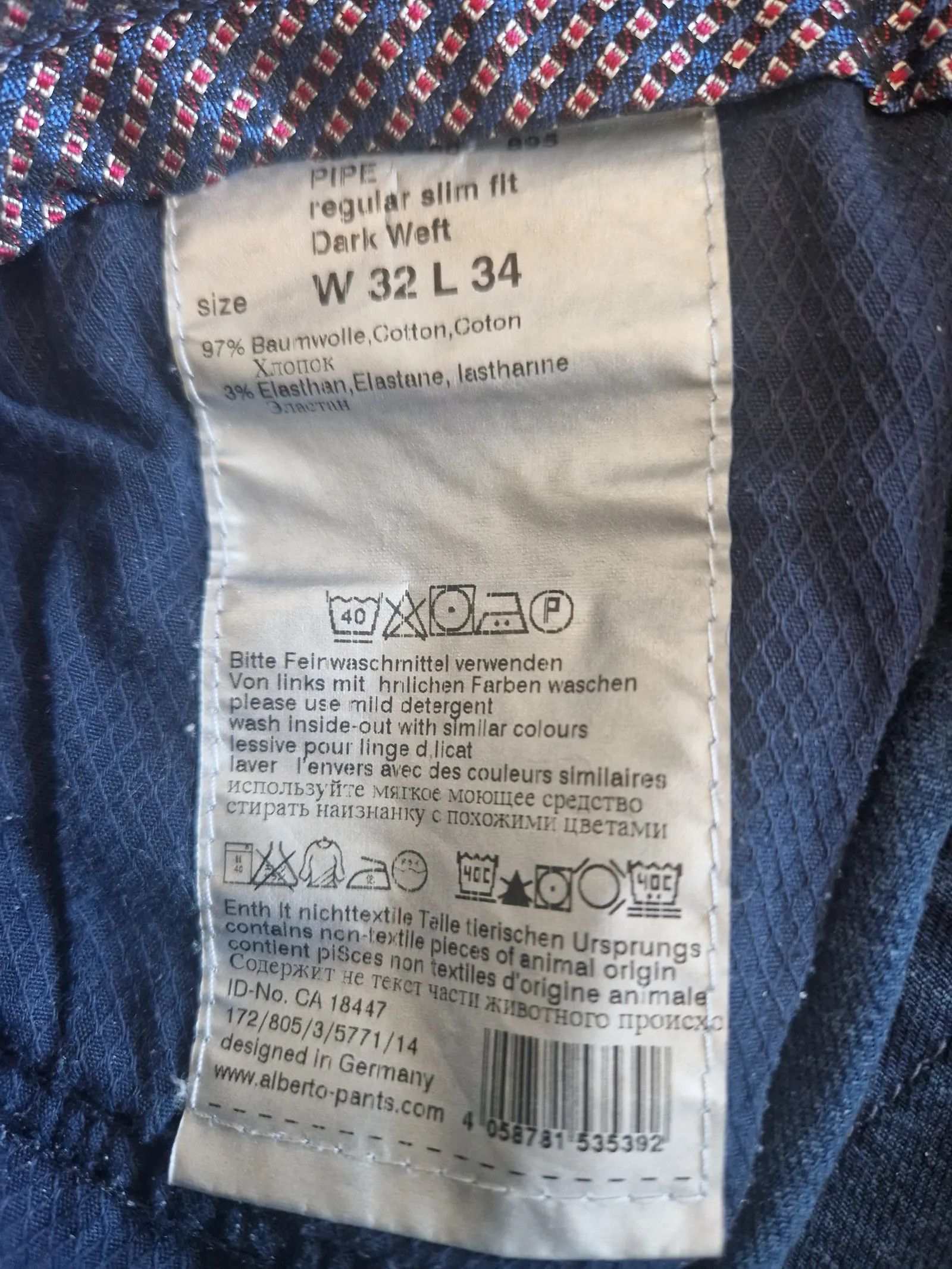 Alberto Alberto Regular slim fit Jeans Size US 32 / EU 48 - 3 Thumbnail