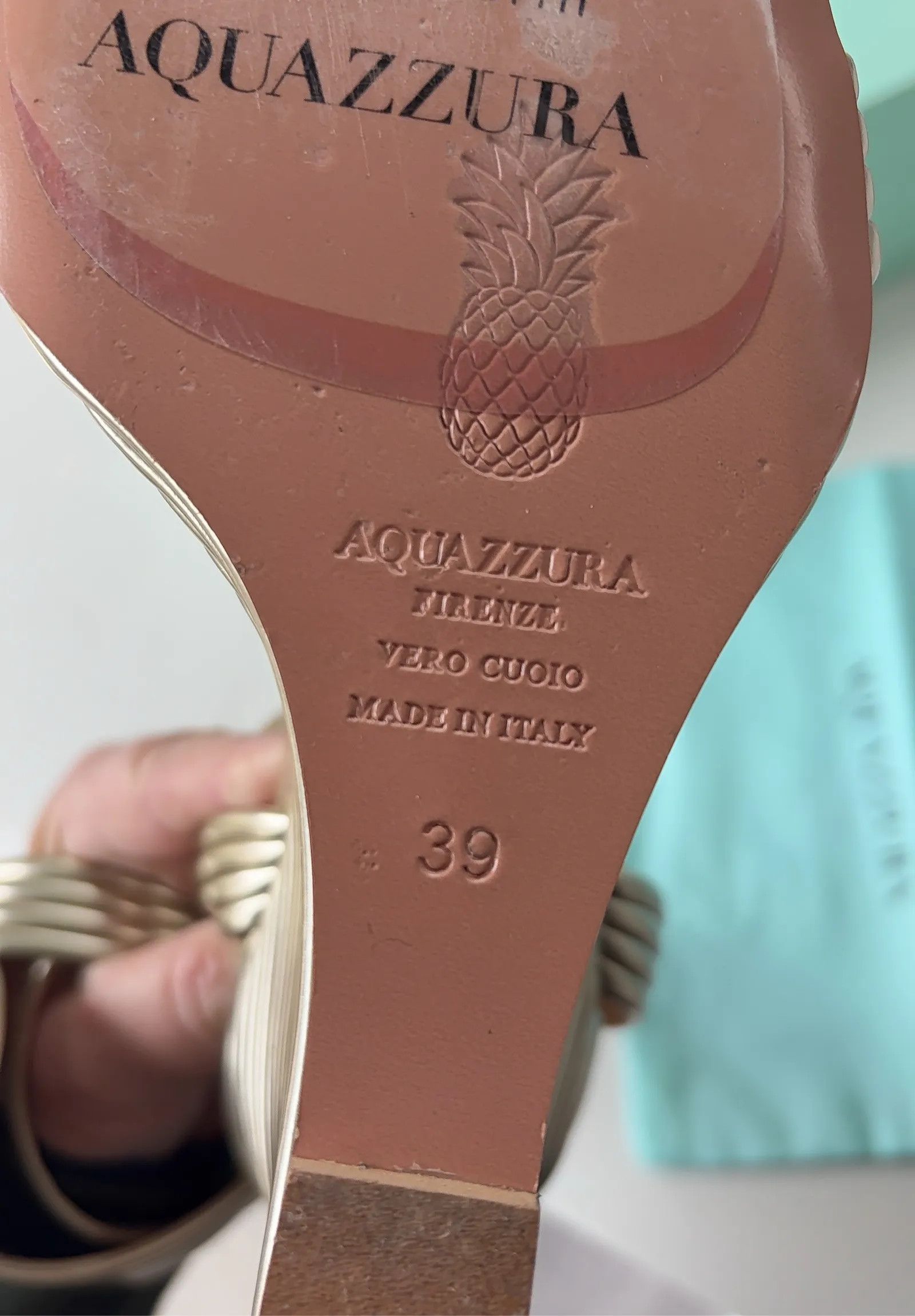 Aquazzura AQUAZZURA Wow wedge 95 Sandals Size US 9 / IT 39 - 3 Thumbnail