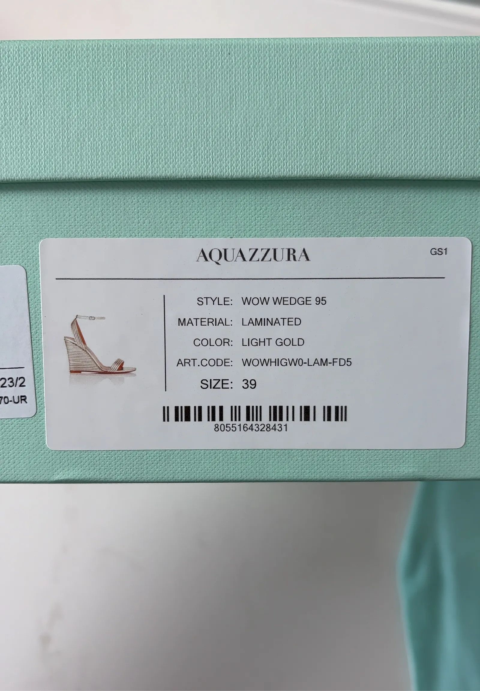 Aquazzura AQUAZZURA Wow wedge 95 Sandals Size US 9 / IT 39 - 8 Thumbnail