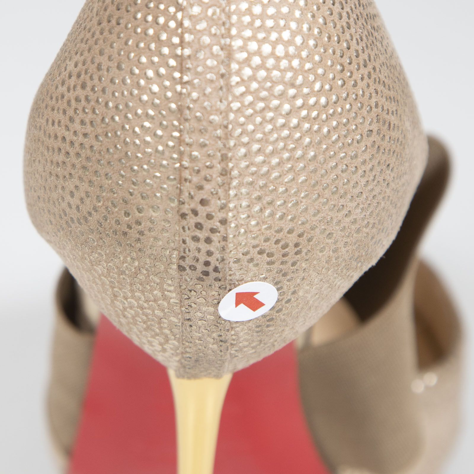 Christian Louboutin Gold Leather Big Dorcet High Heels Size US 9 / IT 39 - 16 Thumbnail