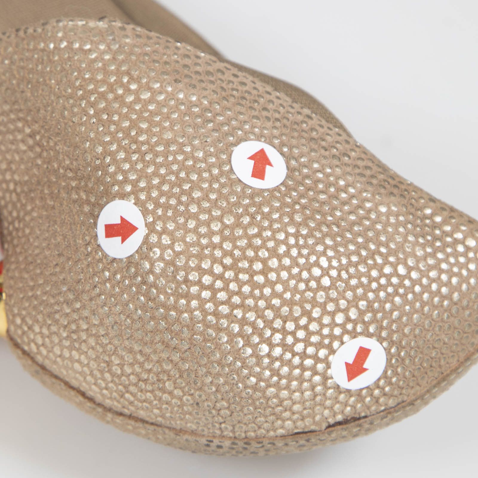 Christian Louboutin Gold Leather Big Dorcet High Heels Size US 9 / IT 39 - 9 Thumbnail