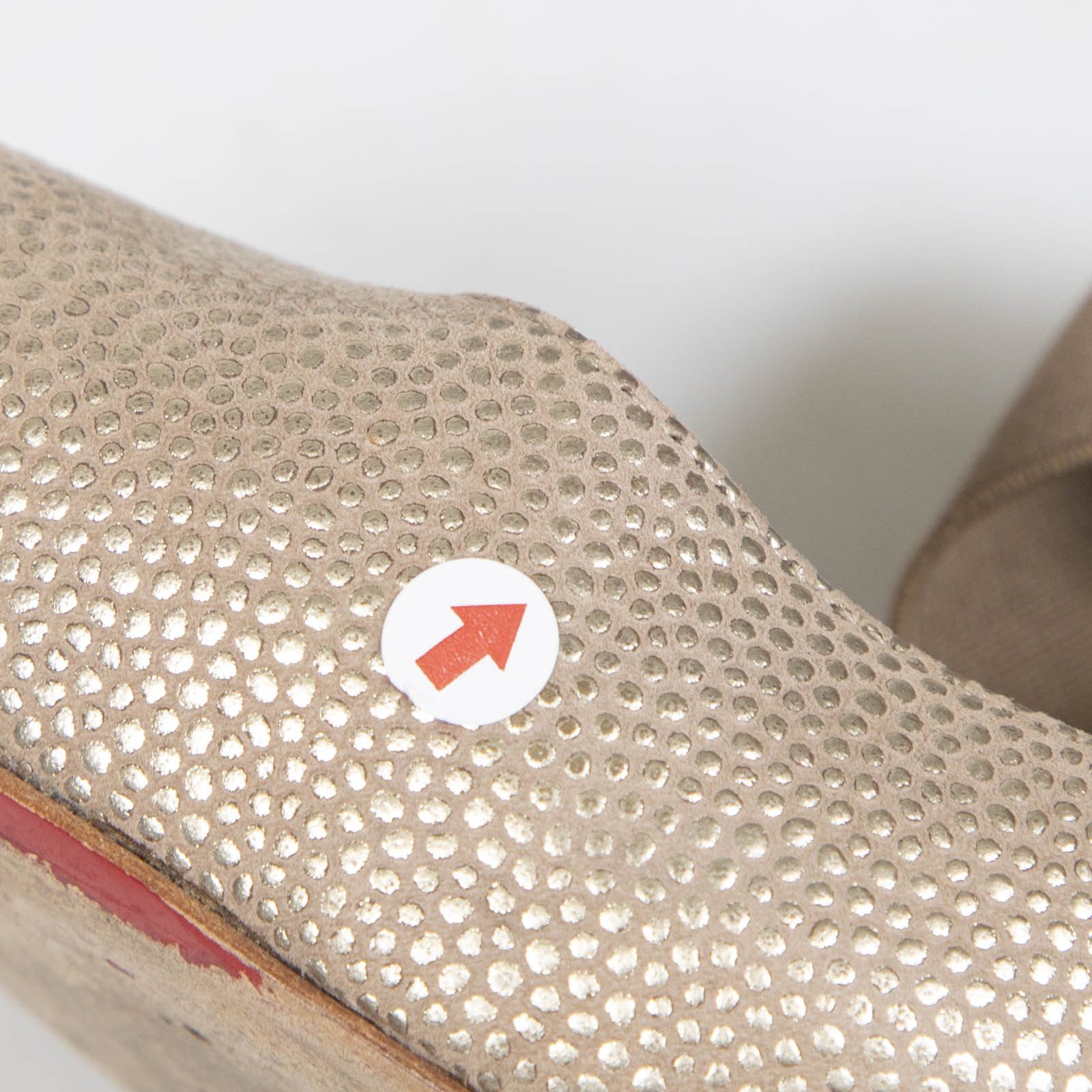 Christian Louboutin Gold Leather Big Dorcet High Heels Size US 9 / IT 39 - 18 Thumbnail