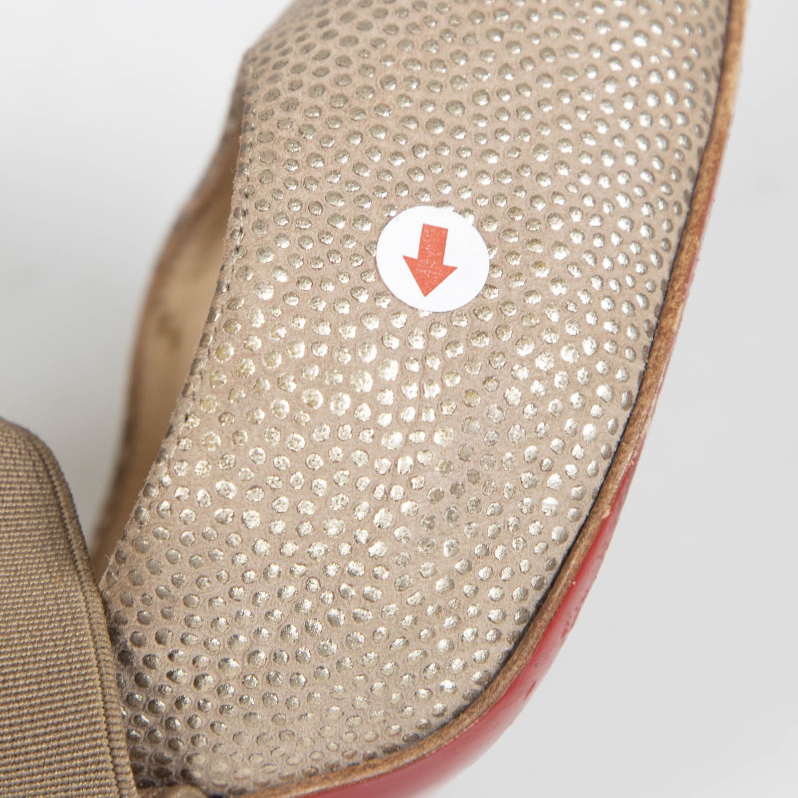 Christian Louboutin Gold Leather Big Dorcet High Heels Size US 9 / IT 39 - 21 Thumbnail