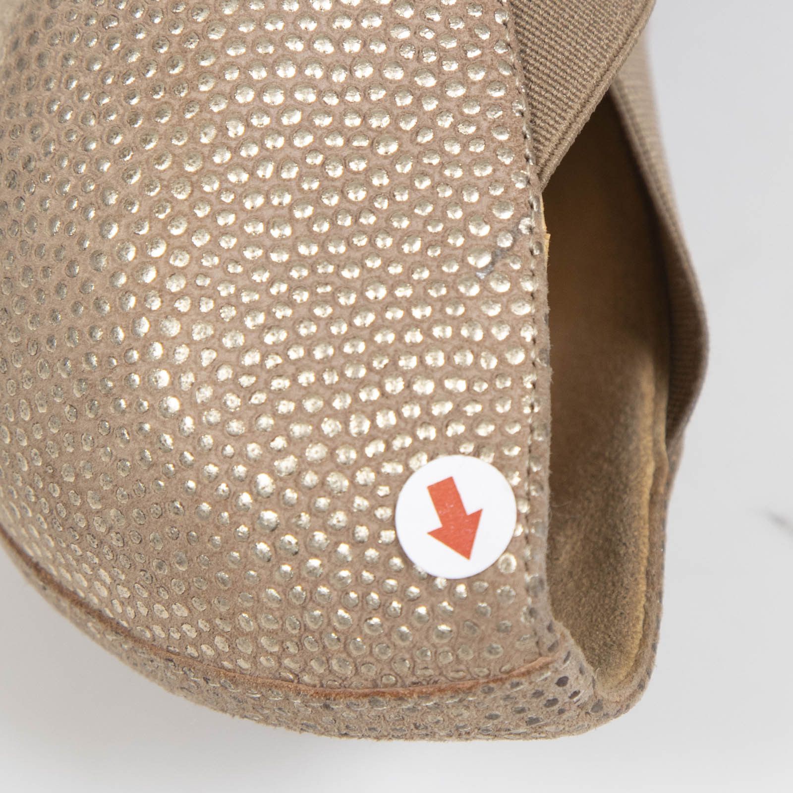 Christian Louboutin Gold Leather Big Dorcet High Heels Size US 9 / IT 39 - 17 Thumbnail