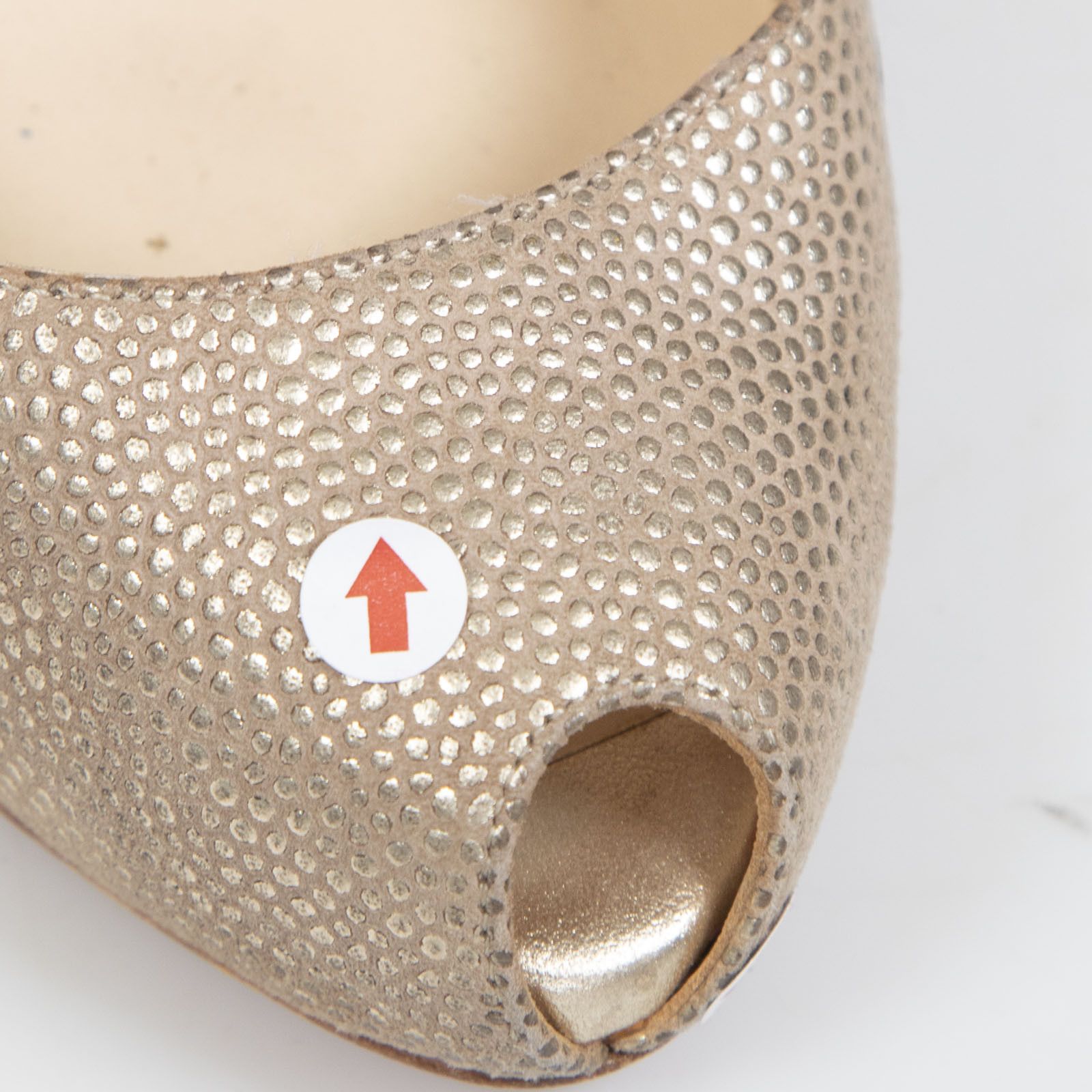 Christian Louboutin Gold Leather Big Dorcet High Heels Size US 9 / IT 39 - 20 Thumbnail