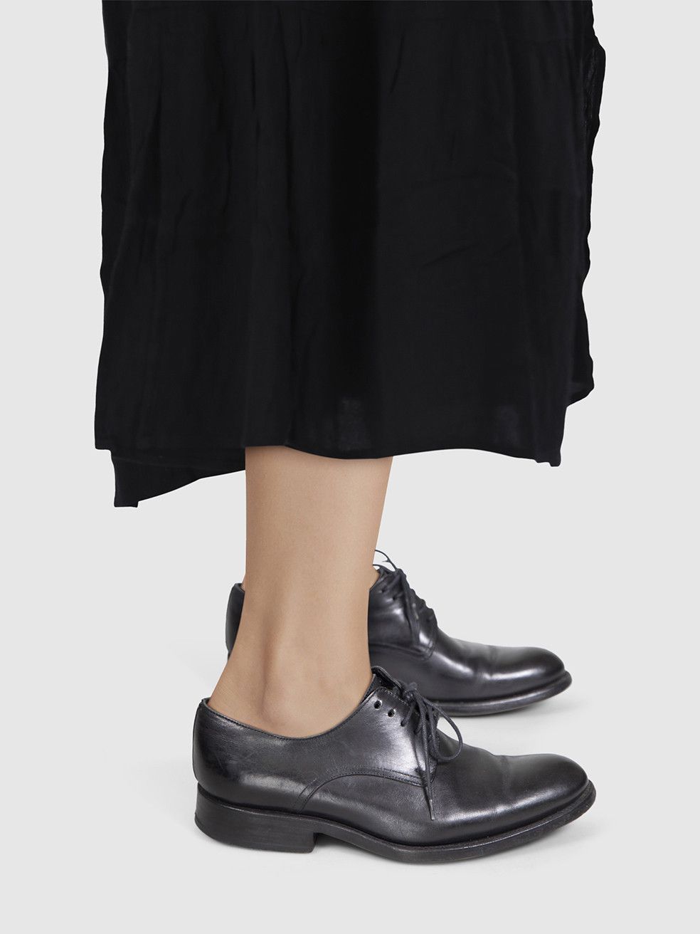 Dior Black Leather Derby Oxfords Size US 8 / IT 38 - 2 Thumbnail