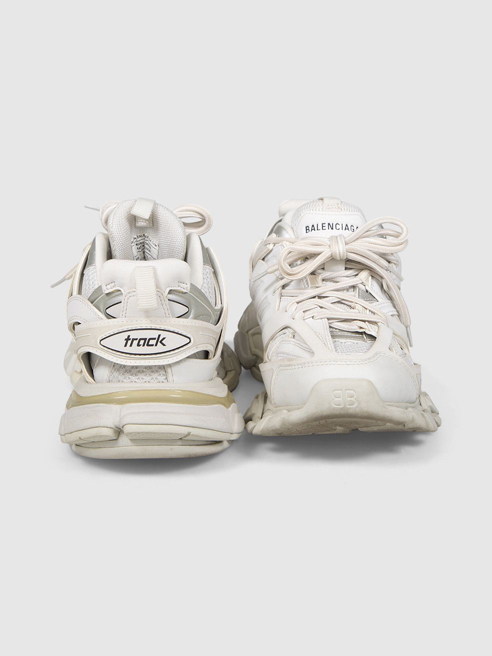 Balenciaga White Chunky Track Trainers Size US 9 / IT 39 - 3 Thumbnail