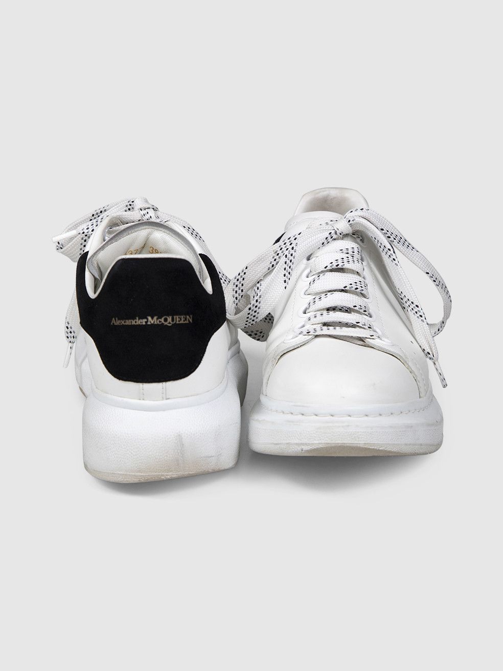 Alexander McQueen Oversized White Leather Trainers Size US 9.5 / IT 39.5 - 4 Thumbnail