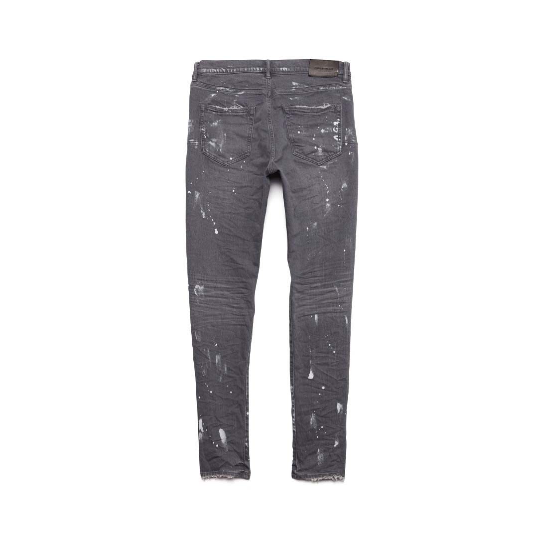 Purple Brand Worn Grey Knee Slit Jeans Size US 36 / EU 52 - 2 Thumbnail