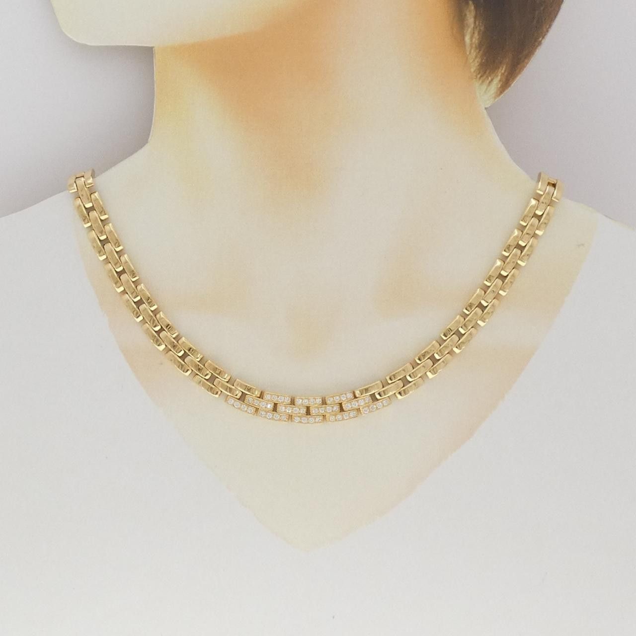 Cartier Cartier Cartier Maillon Panthere Tirana 750 Yellow Gold Diamond Necklace Precious Metal Necklace CRN7001400 DUTY FREE for USA Size ONE SIZE - 6 Thumbnail