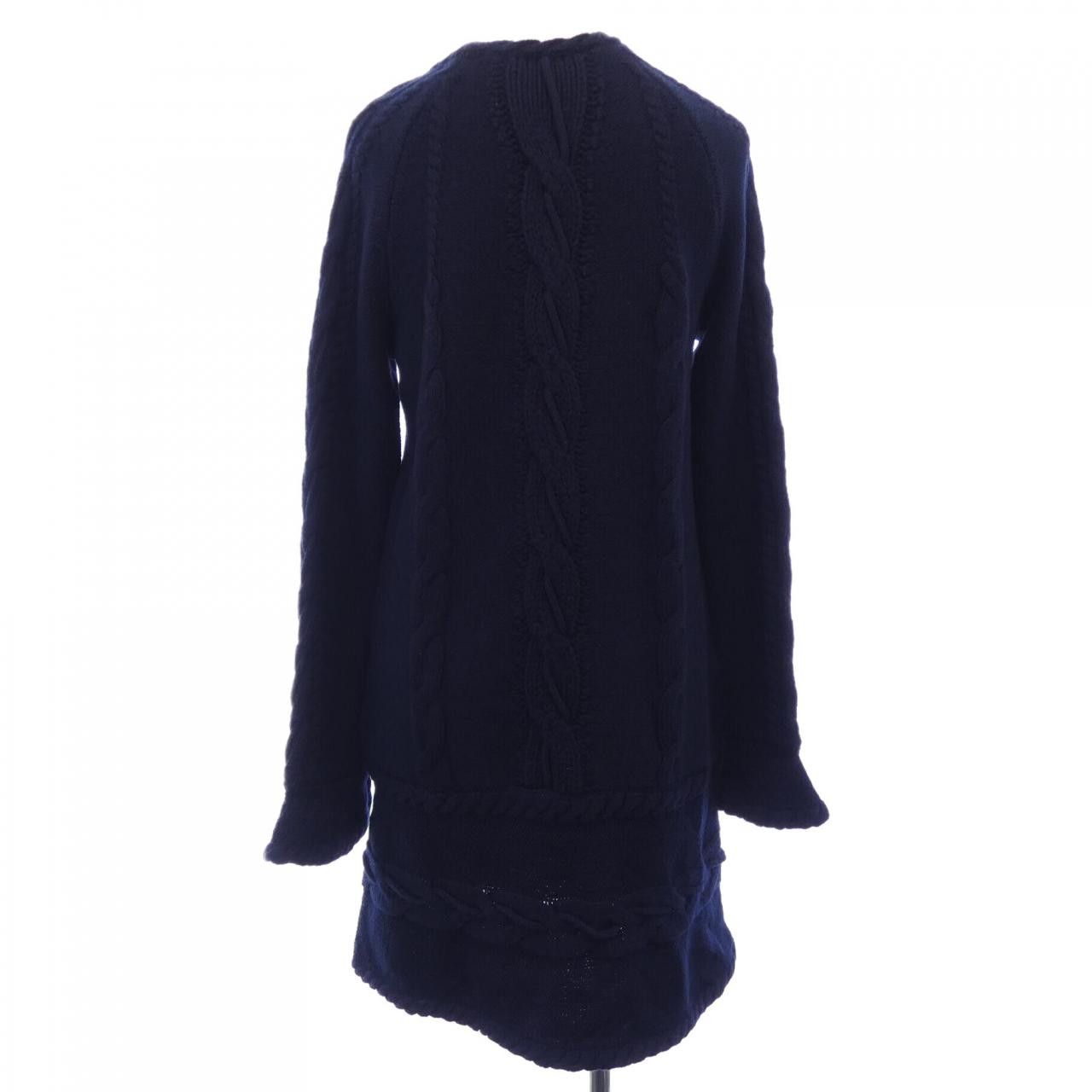 Chanel Chanel Chanel Cashmere Blend Dress Textile Dresses P59164K07763 DUTY FREE for USA Size ONE SIZE - 2 Thumbnail