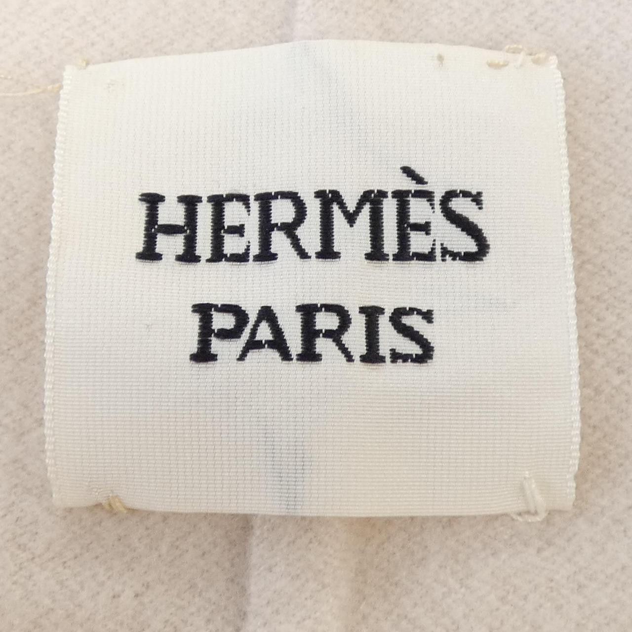 Hermes Hermes Hermes Clou De Selle Cashmere Long Vest Textile Outerwear DUTY FREE for USA Size ONE SIZE - 4 Thumbnail