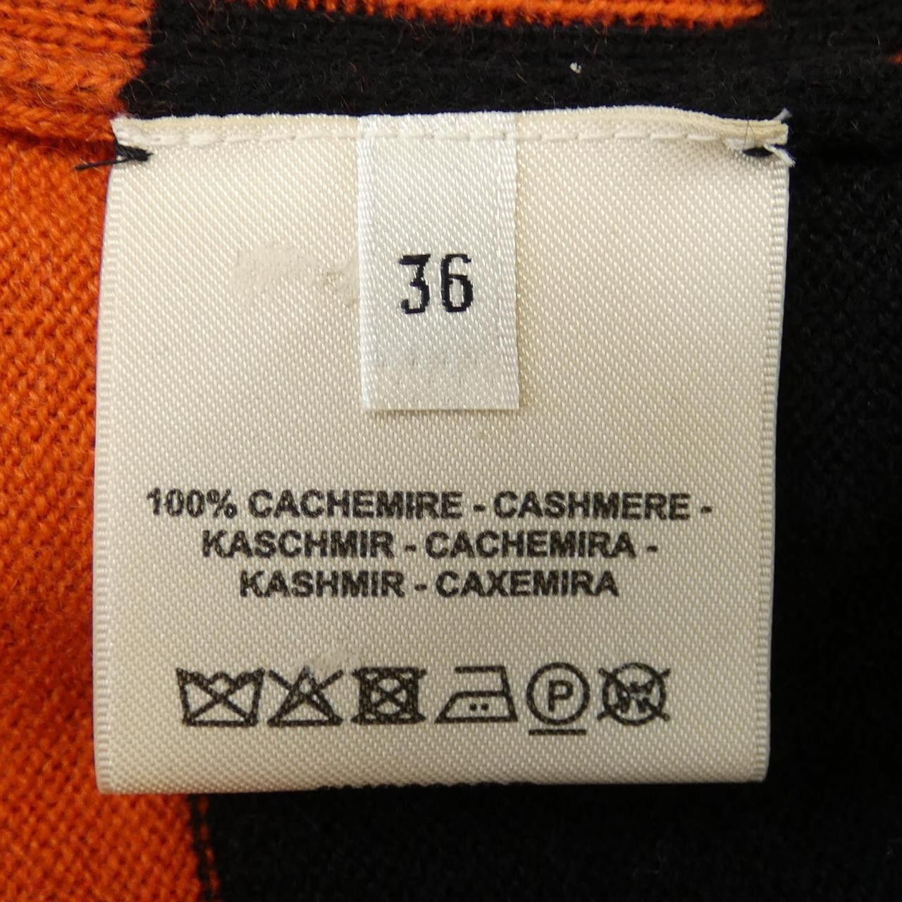 Hermes Hermes Hermes BRIDES DE GALA TARTAN Cashmere Knit Textile Tops DUTY FREE for USA Size ONE SIZE - 3 Thumbnail