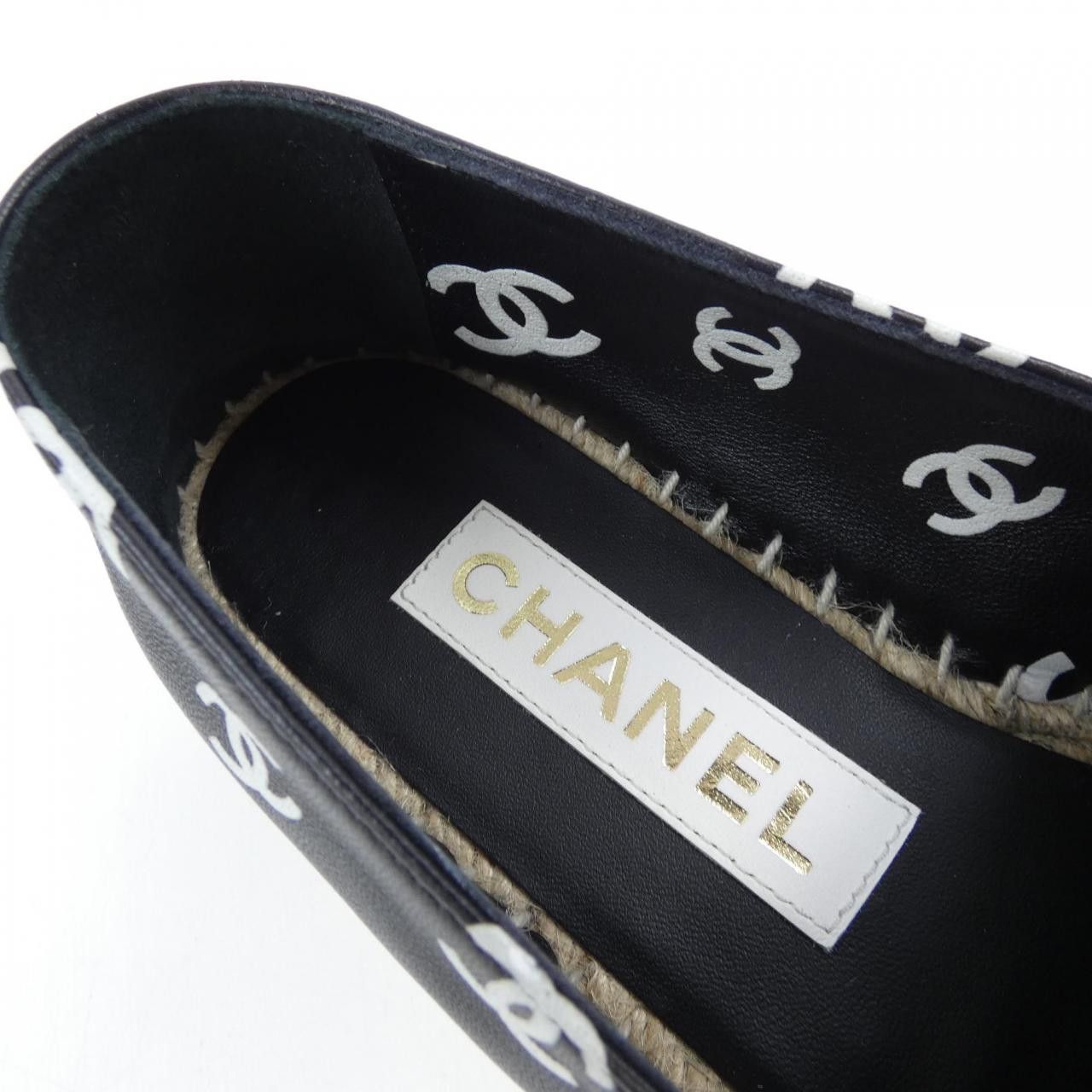 Chanel Chanel Chanel Espadrille Lambskin Shoes Leather Shoes G38628Y55871 DUTY FREE for USA Size ONE SIZE - 6 Thumbnail