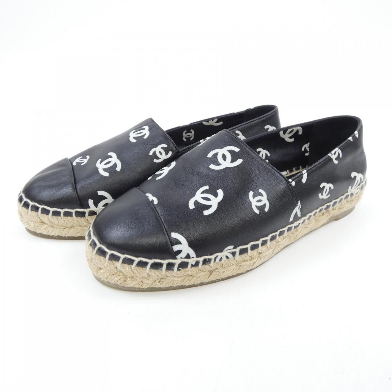 Chanel Chanel Chanel Espadrille Lambskin Shoes Leather Shoes G38628Y55871 DUTY FREE for USA Size ONE SIZE - 3 Thumbnail