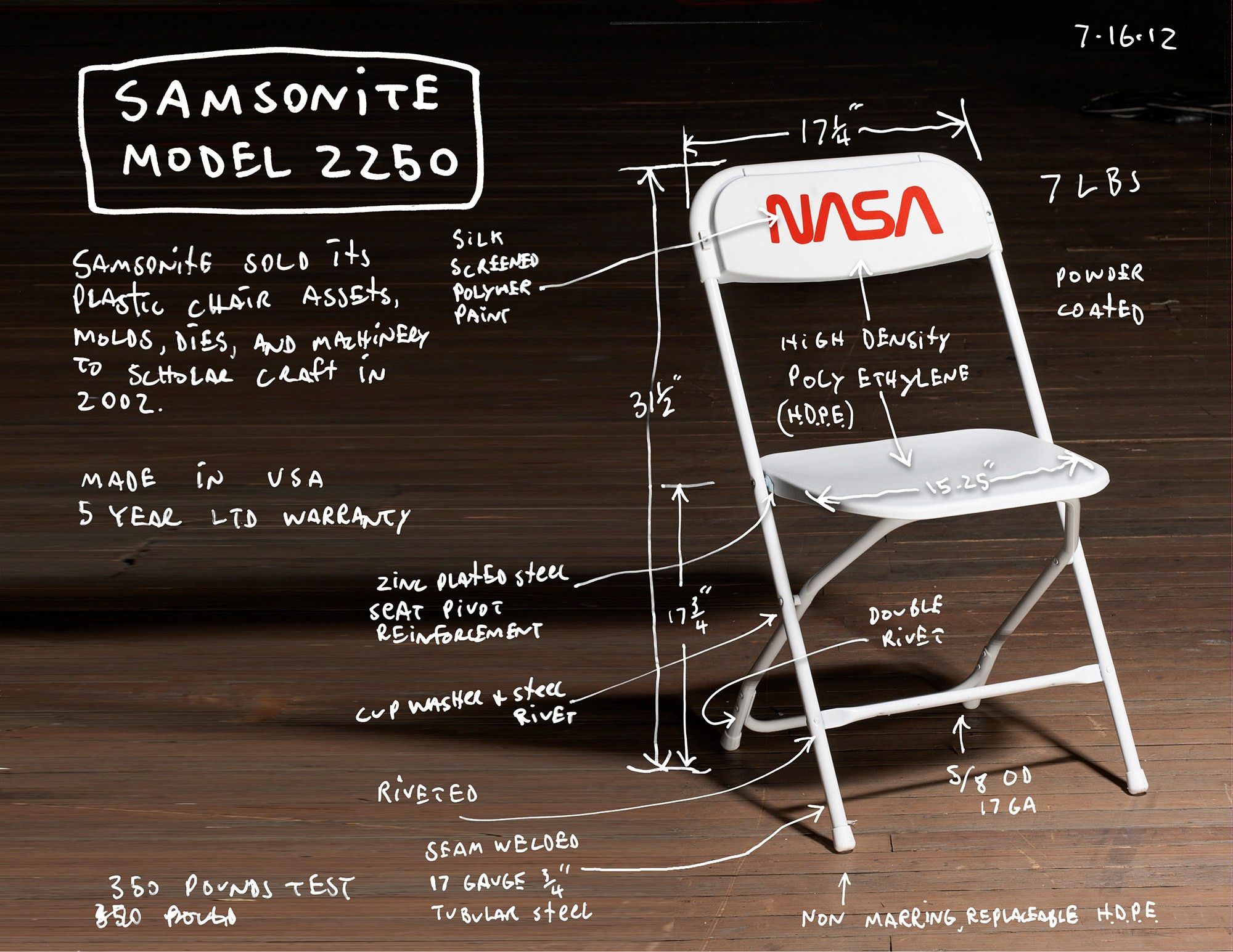 Tom Sachs Tom Sachs NASA Chair | Grailed
