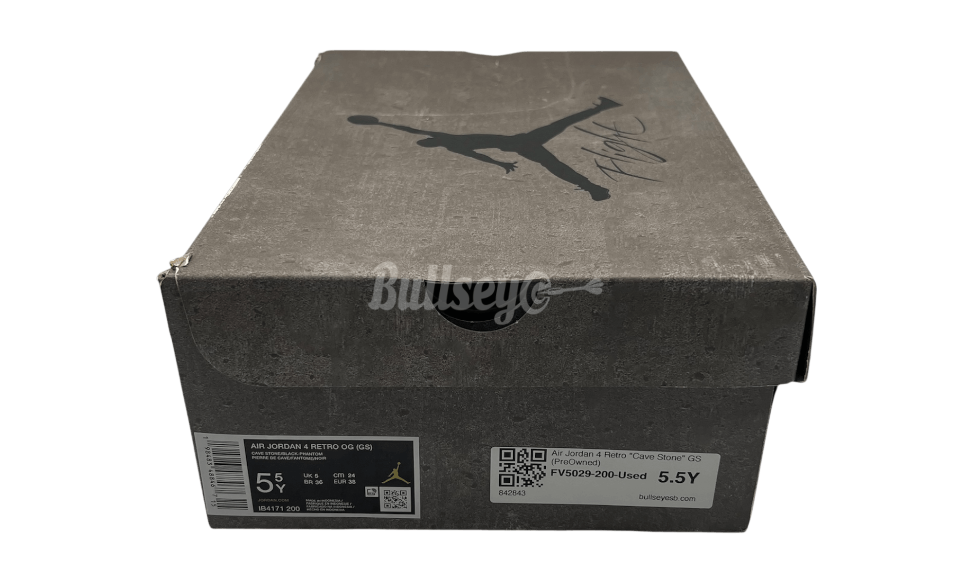 Jordan Brand Jordan 4 Retro Cave Stone (GS) (Preowned) Size US 5.5 / EU 38 - 7 Thumbnail