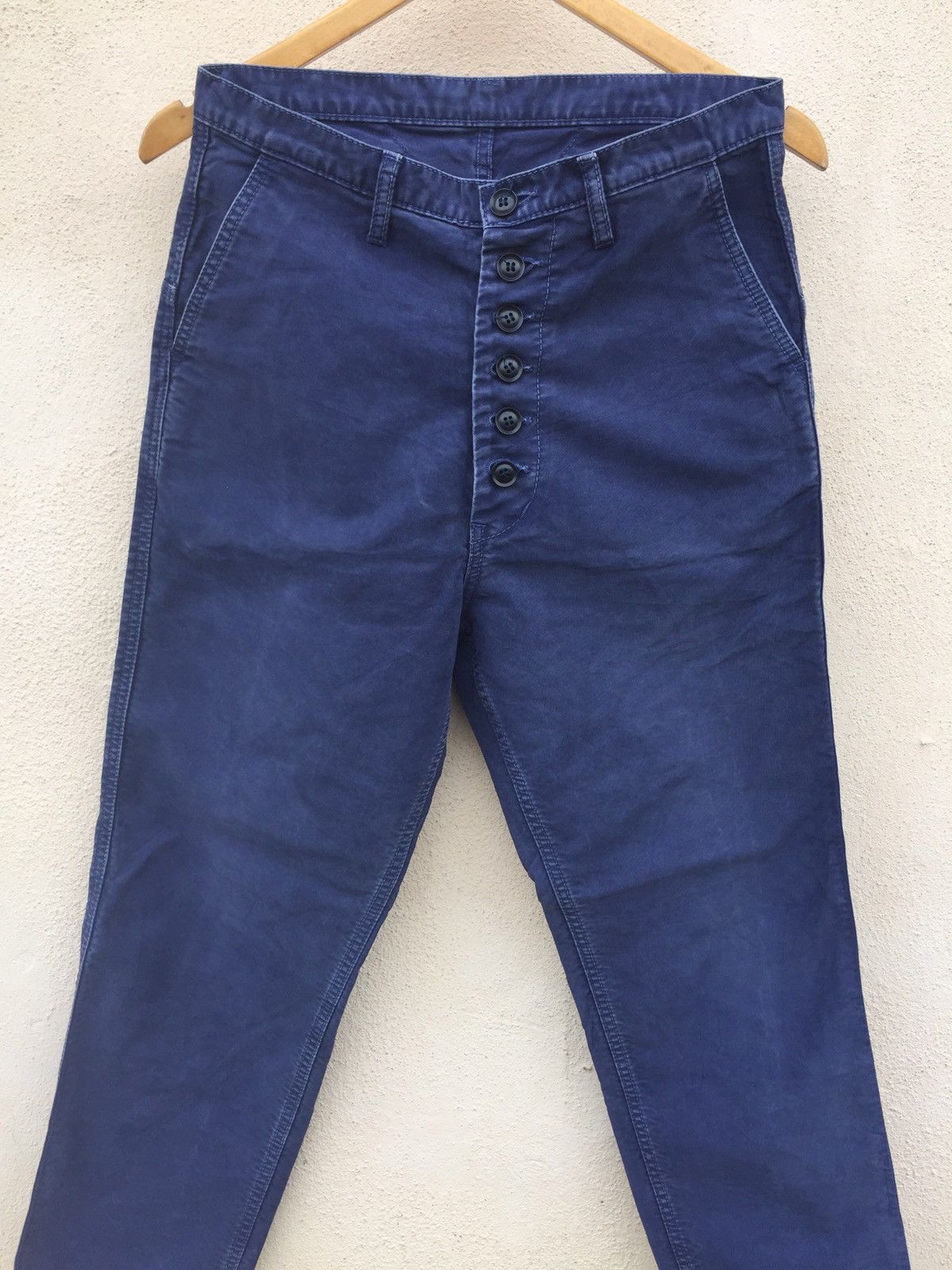 Eternal × Japanese Brand DEEP BLUE BY ETERNAL HARD COTTON DENIM BLUE DYE FABRIC Size US 28 / EU 44 - 7 Thumbnail