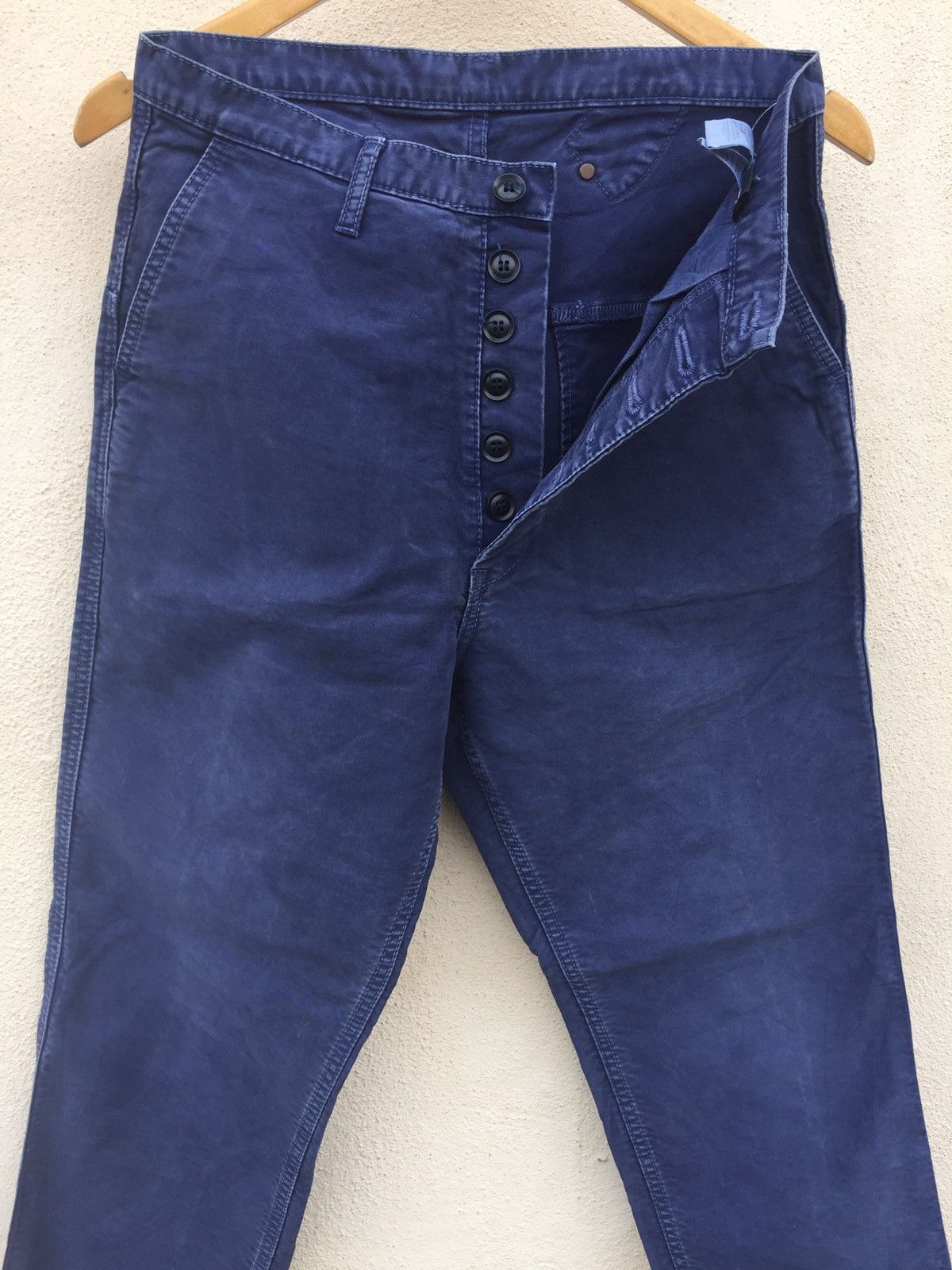 Eternal × Japanese Brand DEEP BLUE BY ETERNAL HARD COTTON DENIM BLUE DYE FABRIC Size US 28 / EU 44 - 6 Thumbnail