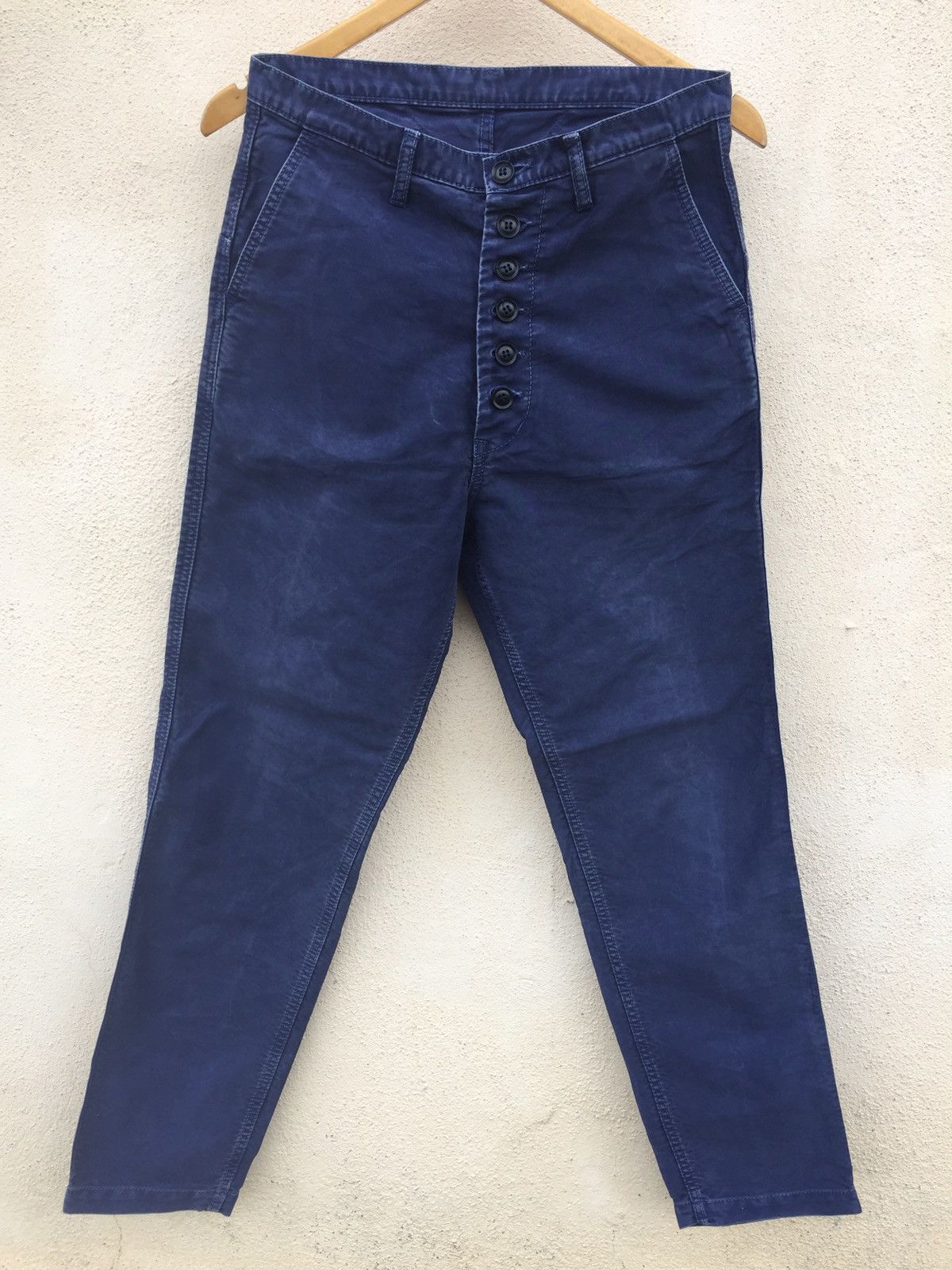 Eternal × Japanese Brand DEEP BLUE BY ETERNAL HARD COTTON DENIM BLUE DYE FABRIC Size US 28 / EU 44 - 8 Thumbnail