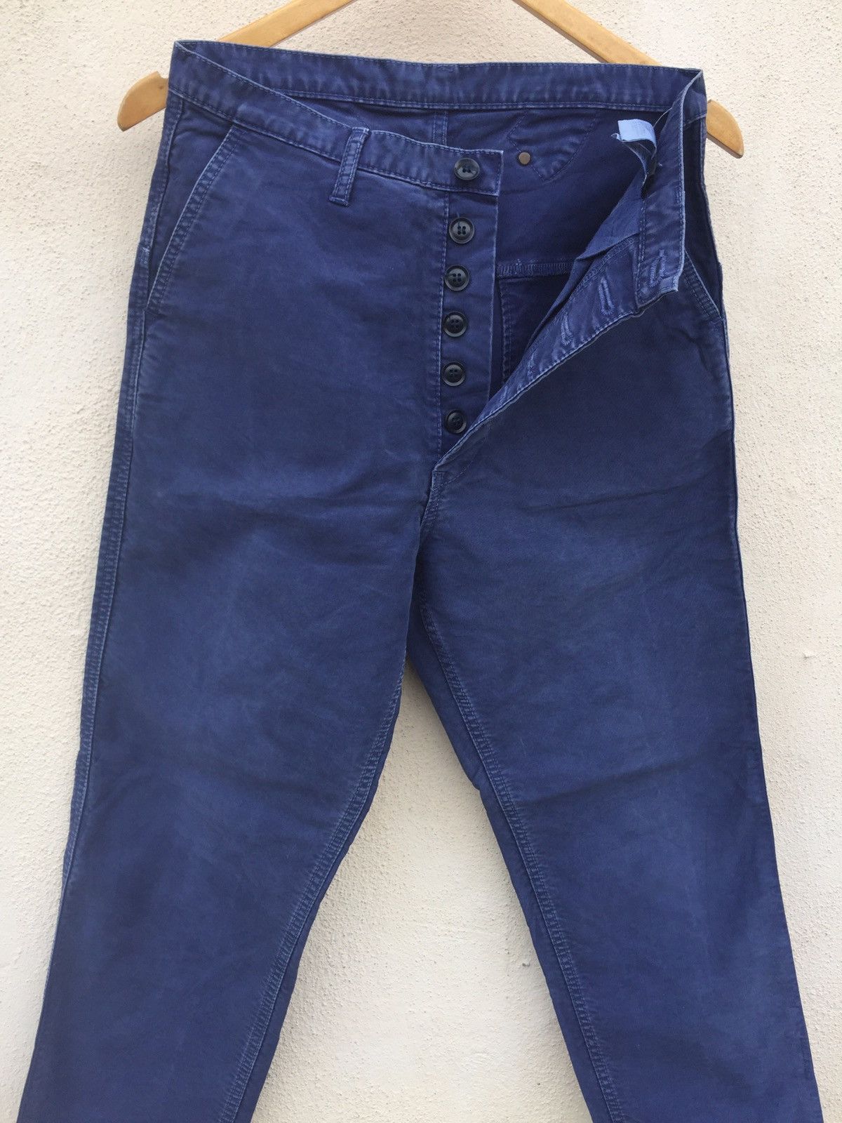 Eternal × Japanese Brand DEEP BLUE BY ETERNAL HARD COTTON DENIM BLUE DYE FABRIC Size US 28 / EU 44 - 1 Thumbnail