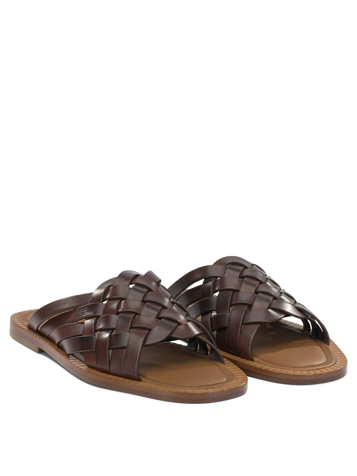 Miu Miu Miu Miu Leather Slides IT 37 Women - USA Duties Paid Size US 7 / IT 37 - 2 Thumbnail