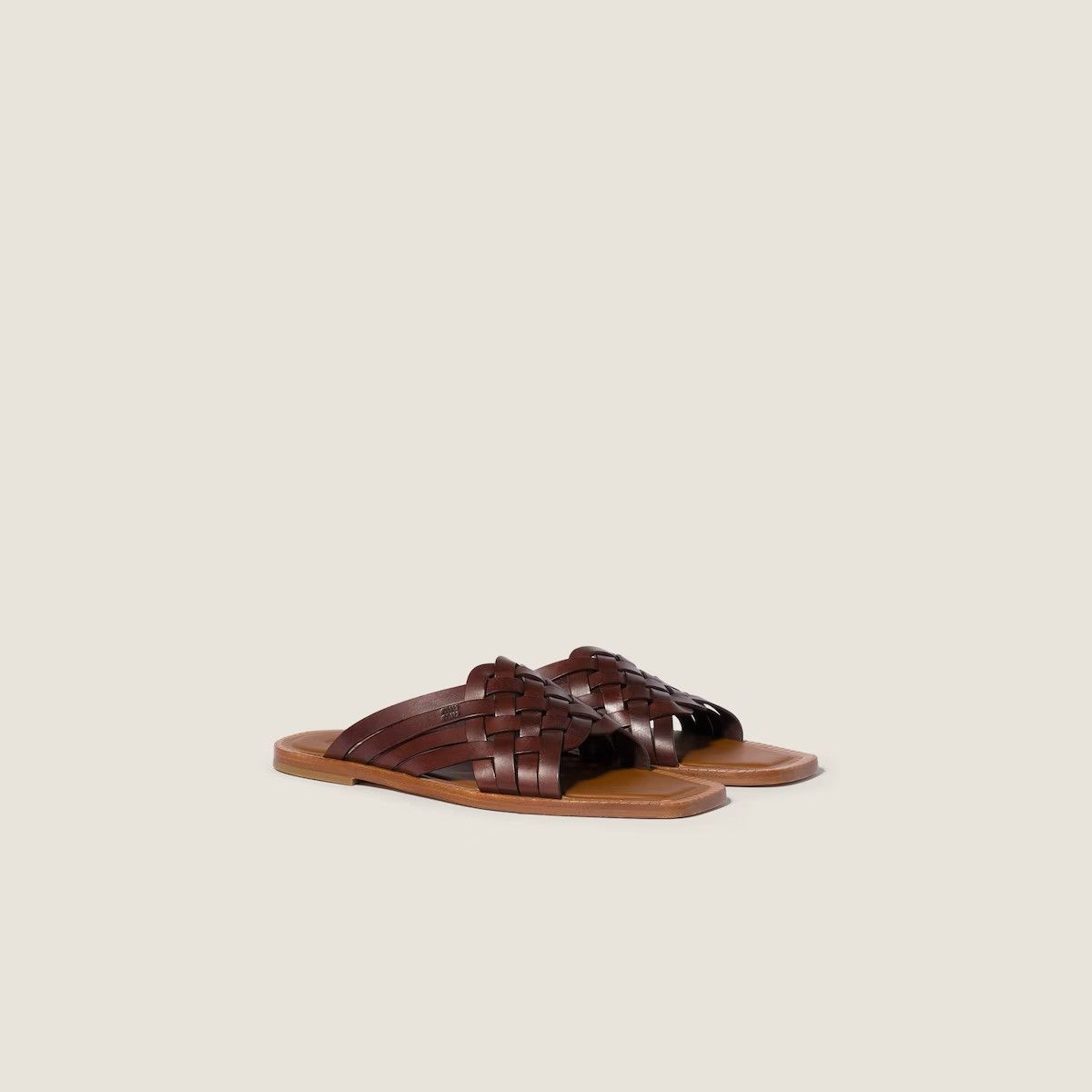Miu Miu Miu Miu Leather Low Sandals IT 39 Women - USA Duties Paid Size US 9 / IT 39 - 4 Thumbnail