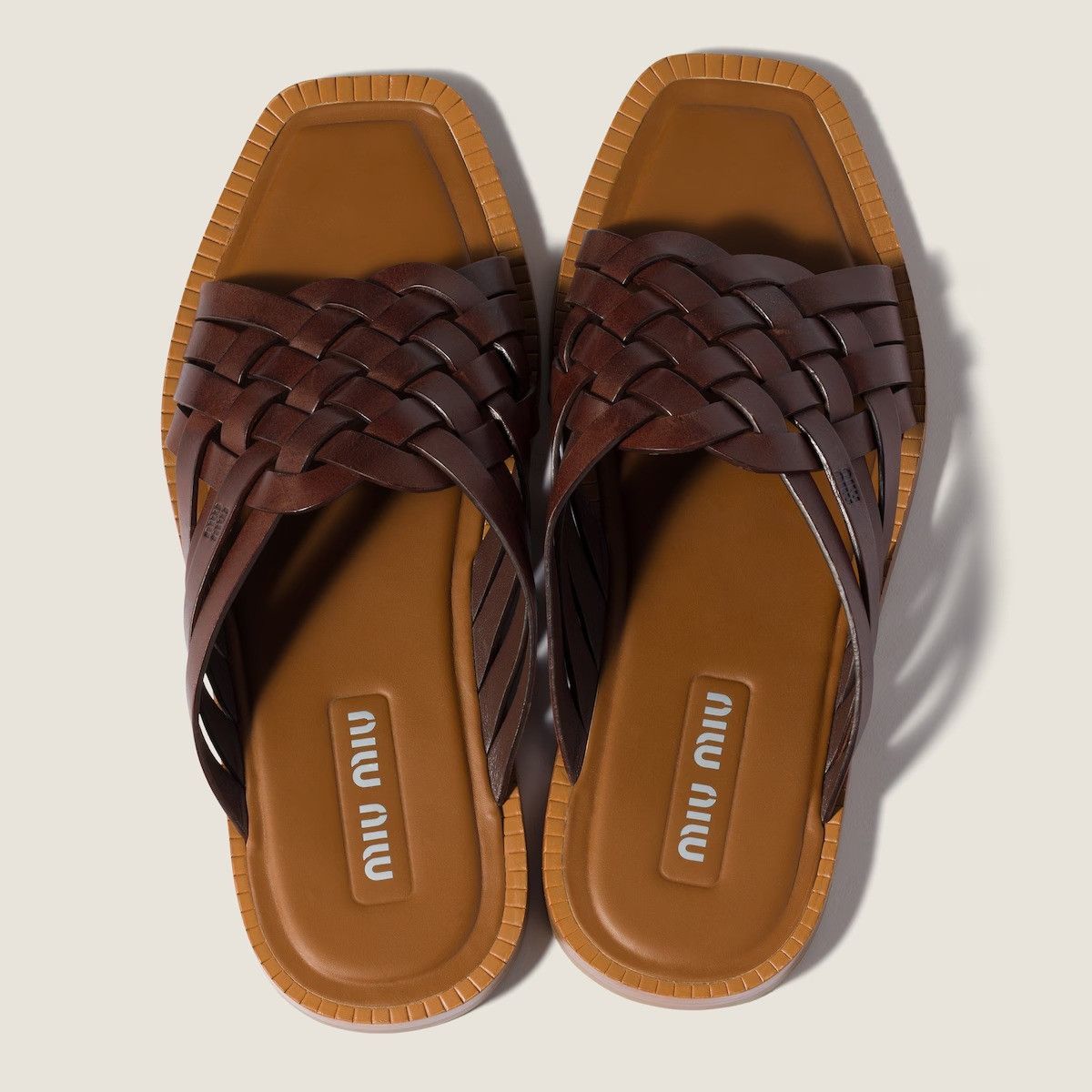 Miu Miu Miu Miu Leather Low Sandals IT 39 Women - USA Duties Paid Size US 9 / IT 39 - 2 Thumbnail
